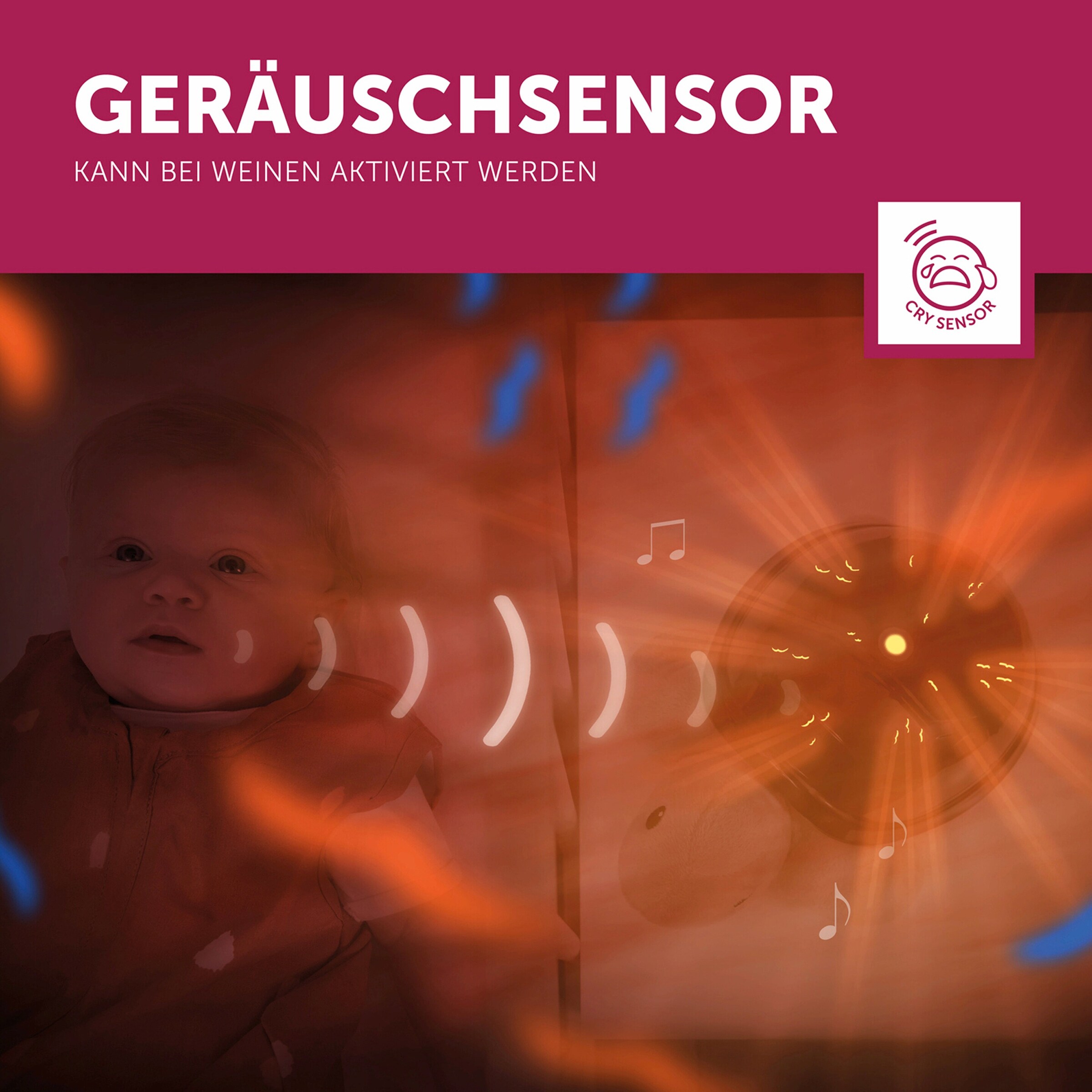 Zazu Nachtlicht Tim mit Sonnenuntergangsprojektor
