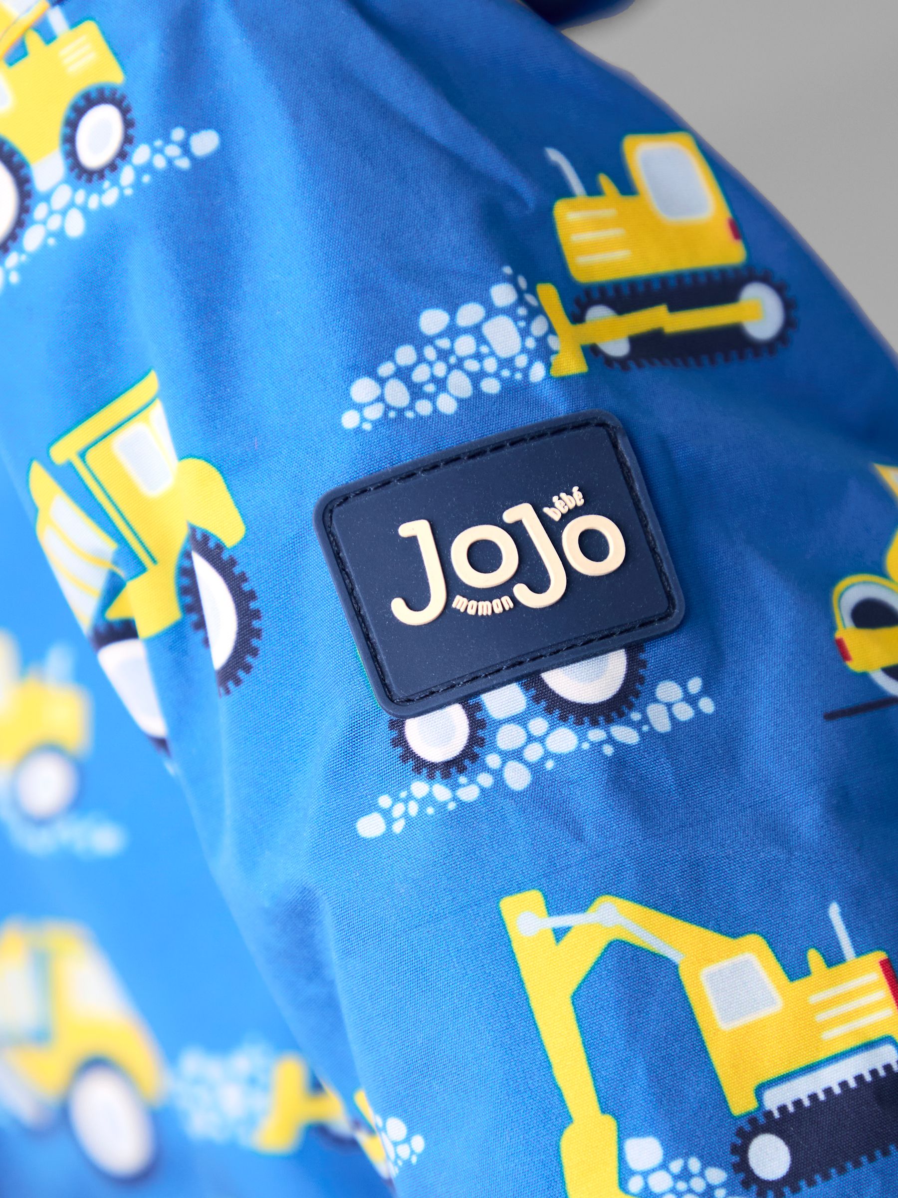 Blauw vervoersmiddel - JoJo Maman Bébé omkeerbaar jack met fleece voering