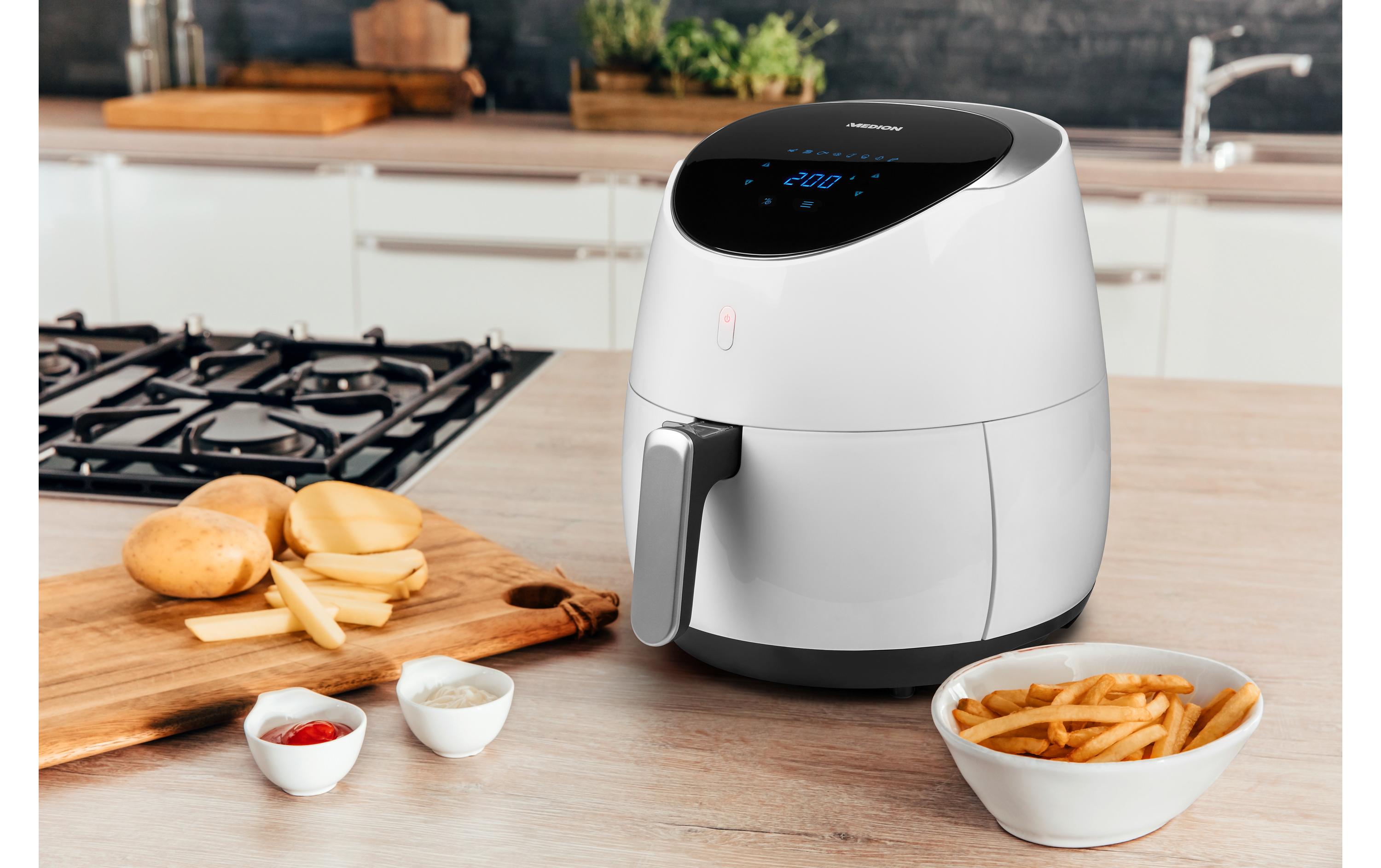 Heissluft-Fritteuse MD 19279 2000 WXXL Heissluftfritteuse mit 5 L Fassungsvermögen