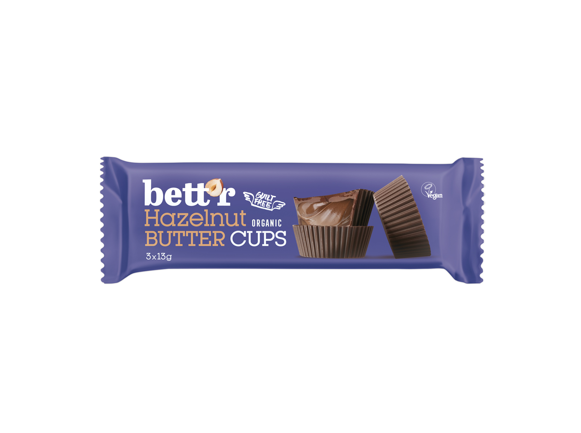 SNACK CHOCOLATE BETT'R RECHEIO AVELÃ 39 G