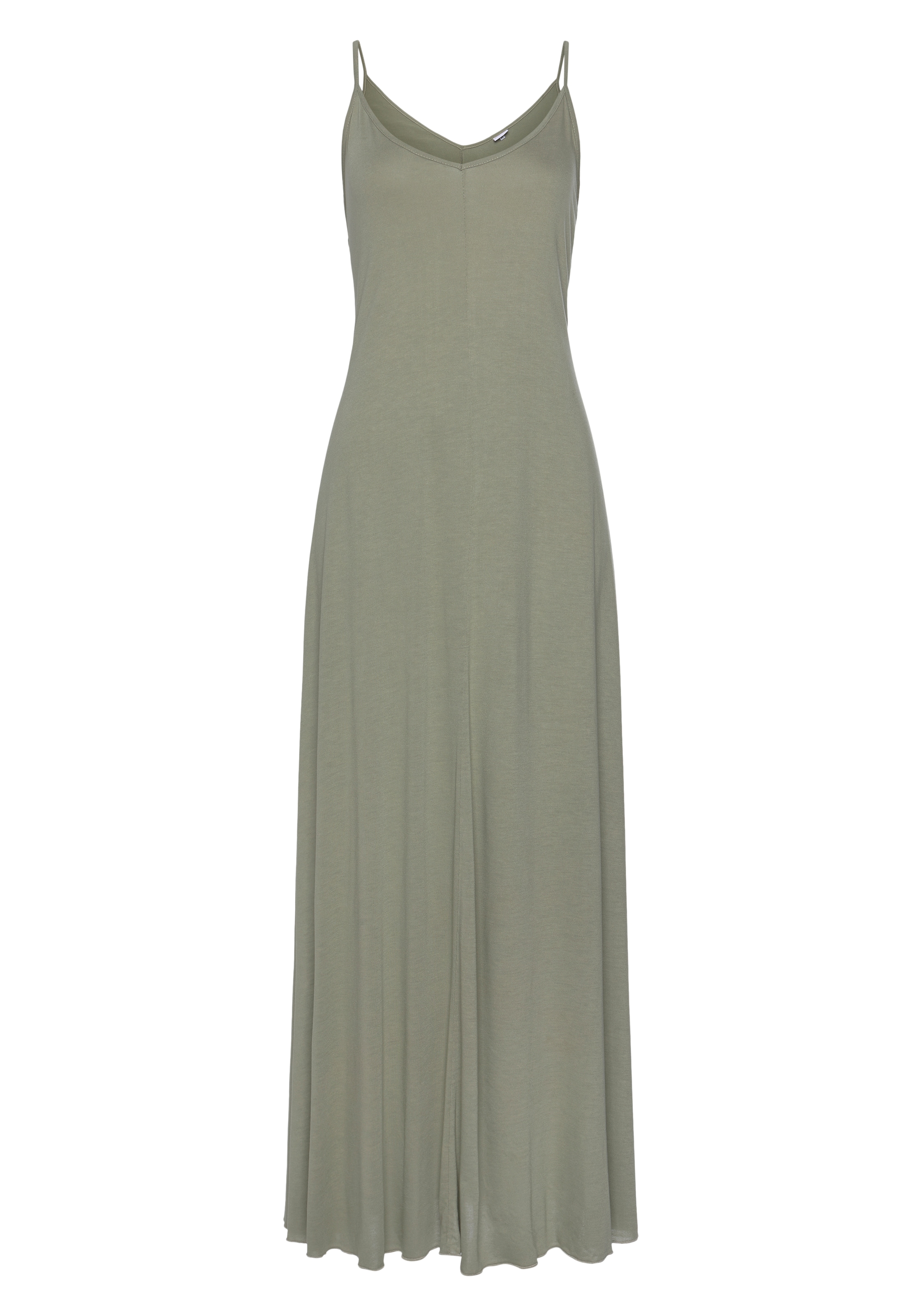 Buffalo Maxikleid aus Jersey in weiter Form, leichtes Sommerkleid, Strandkleid, Basic
