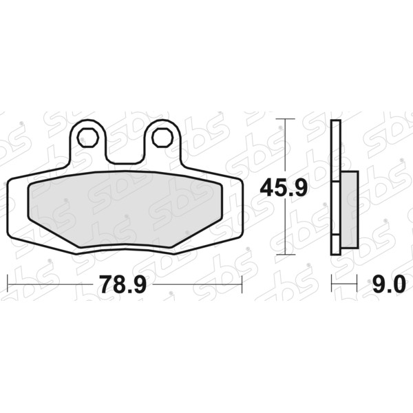 SBS - Plaquettes de frein 621 HF