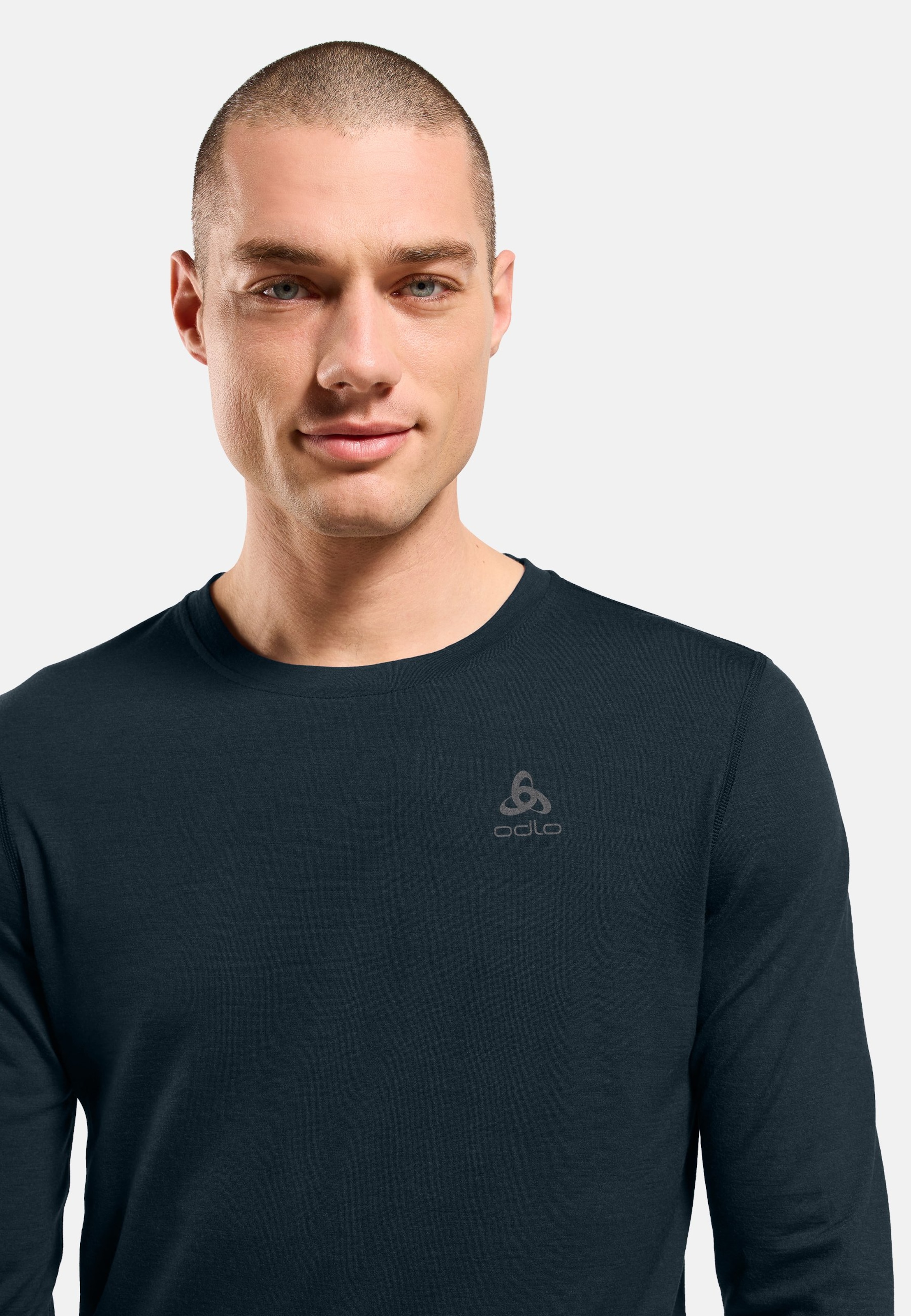 Natural Merino 200 Base Layer Langarmshirt in dark sapphire