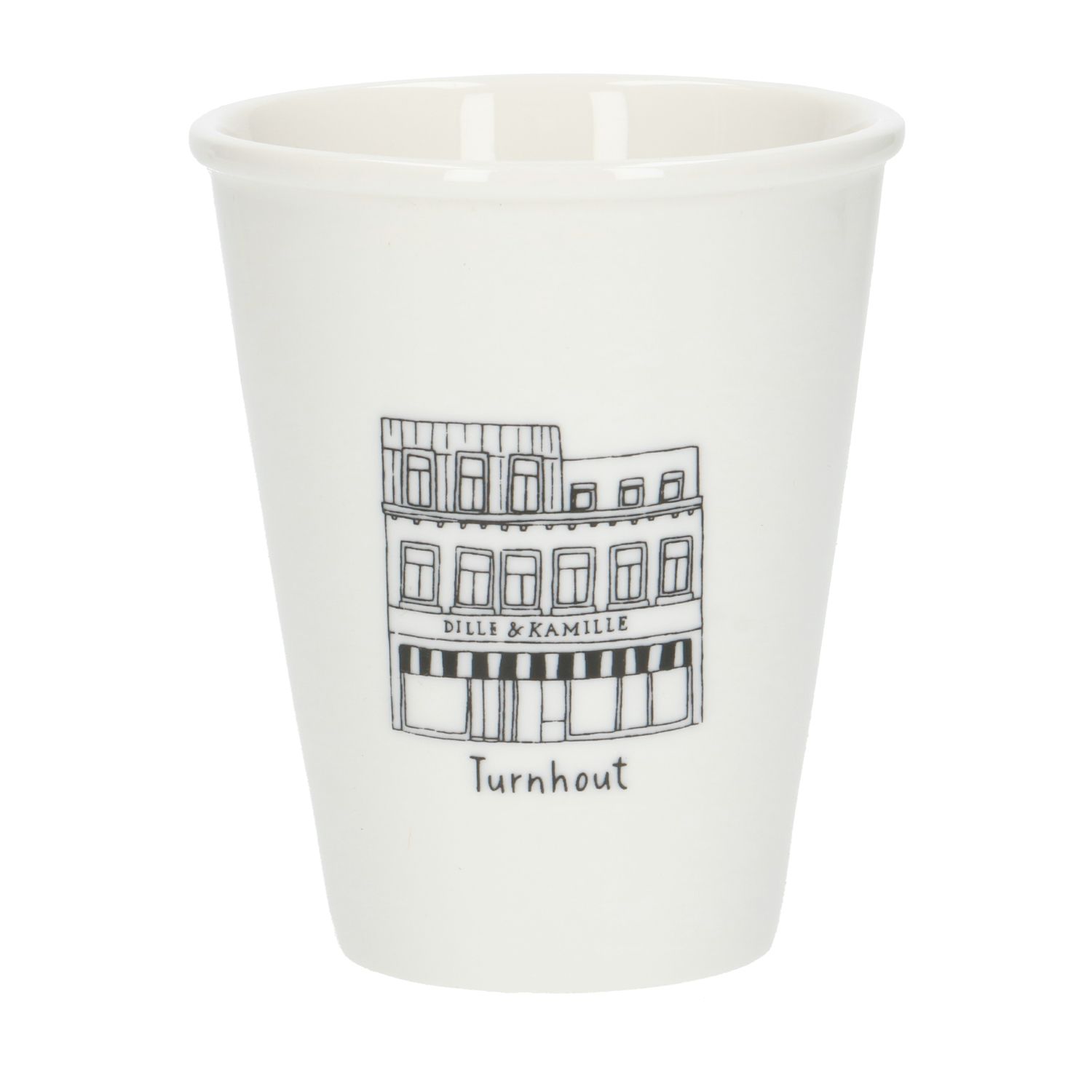 Gevel mok, Turnhout, porselein, 200 ml