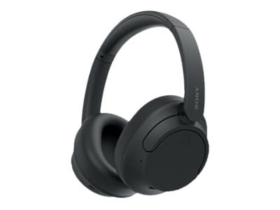 Sony WH-CH720N - Hodetelefoner med mikrofon - full størrelse - Bluetooth - trådløs, kablet - aktiv støydemping - 3,5 mm jakk - svart