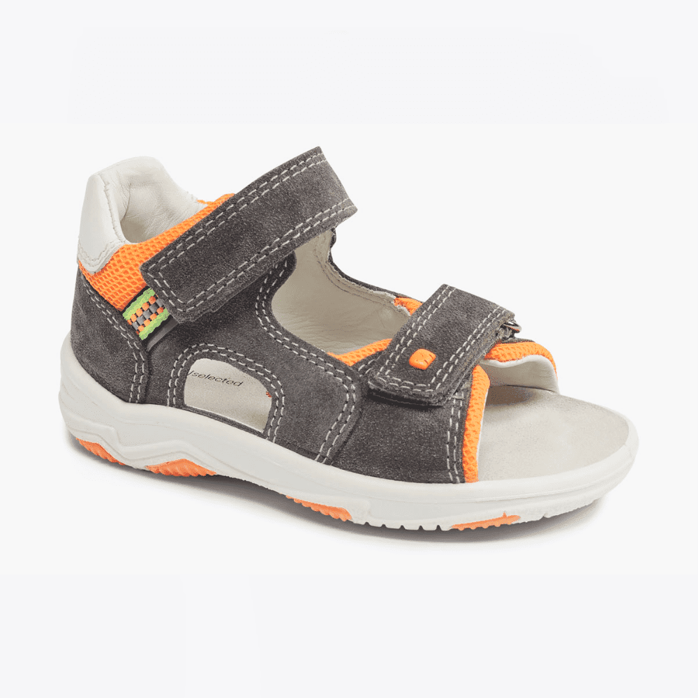 Elefanten Kindersandalen - Foxx Farel-4 - Neon Orange / Grau
