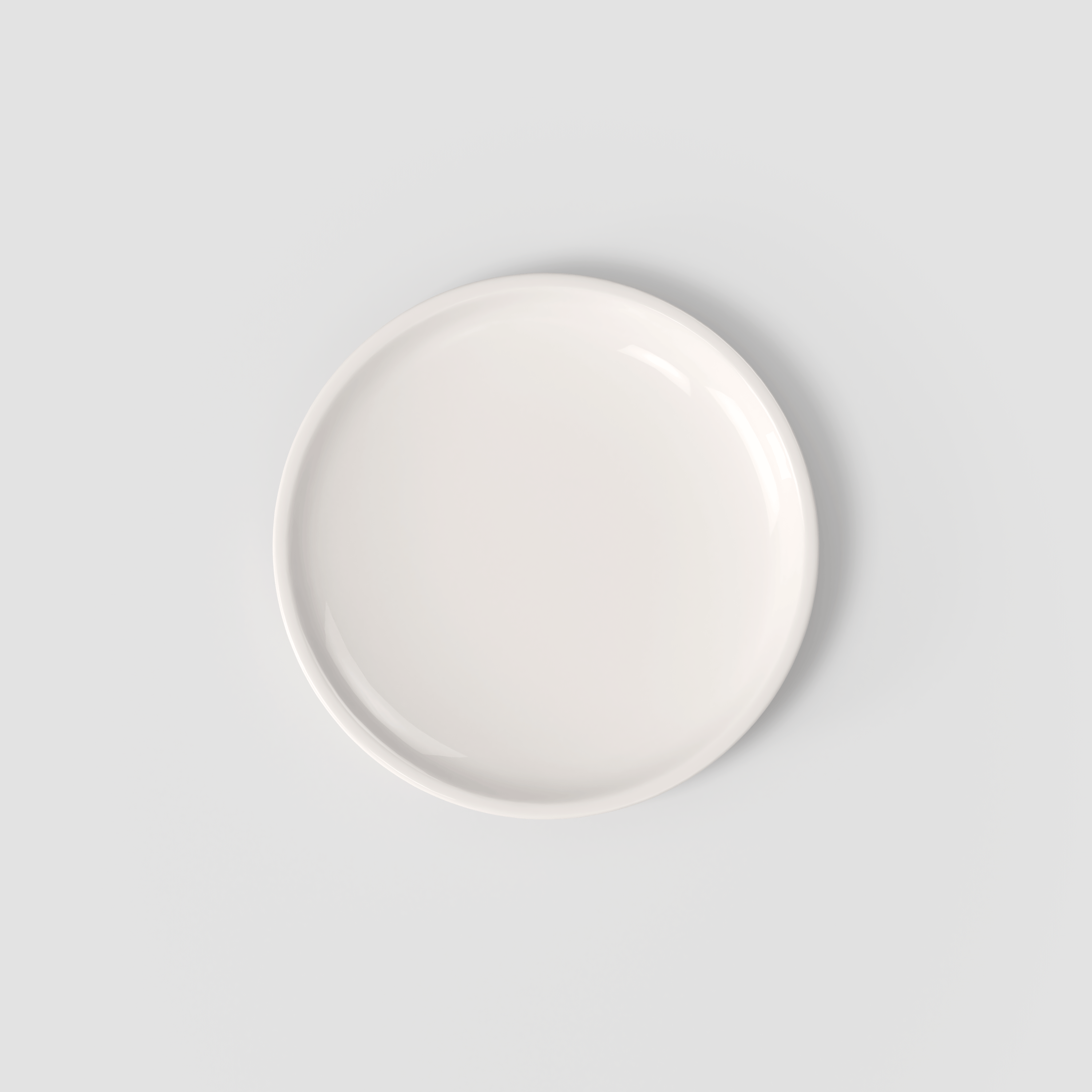 Artesano Appetizer and dessert plate White, 8.8'', Premium Porcelain