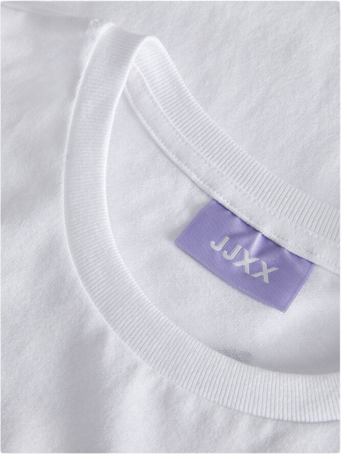 JJXX JXMILLOW LOOSE SS TEE JRS Bright white/its a good day