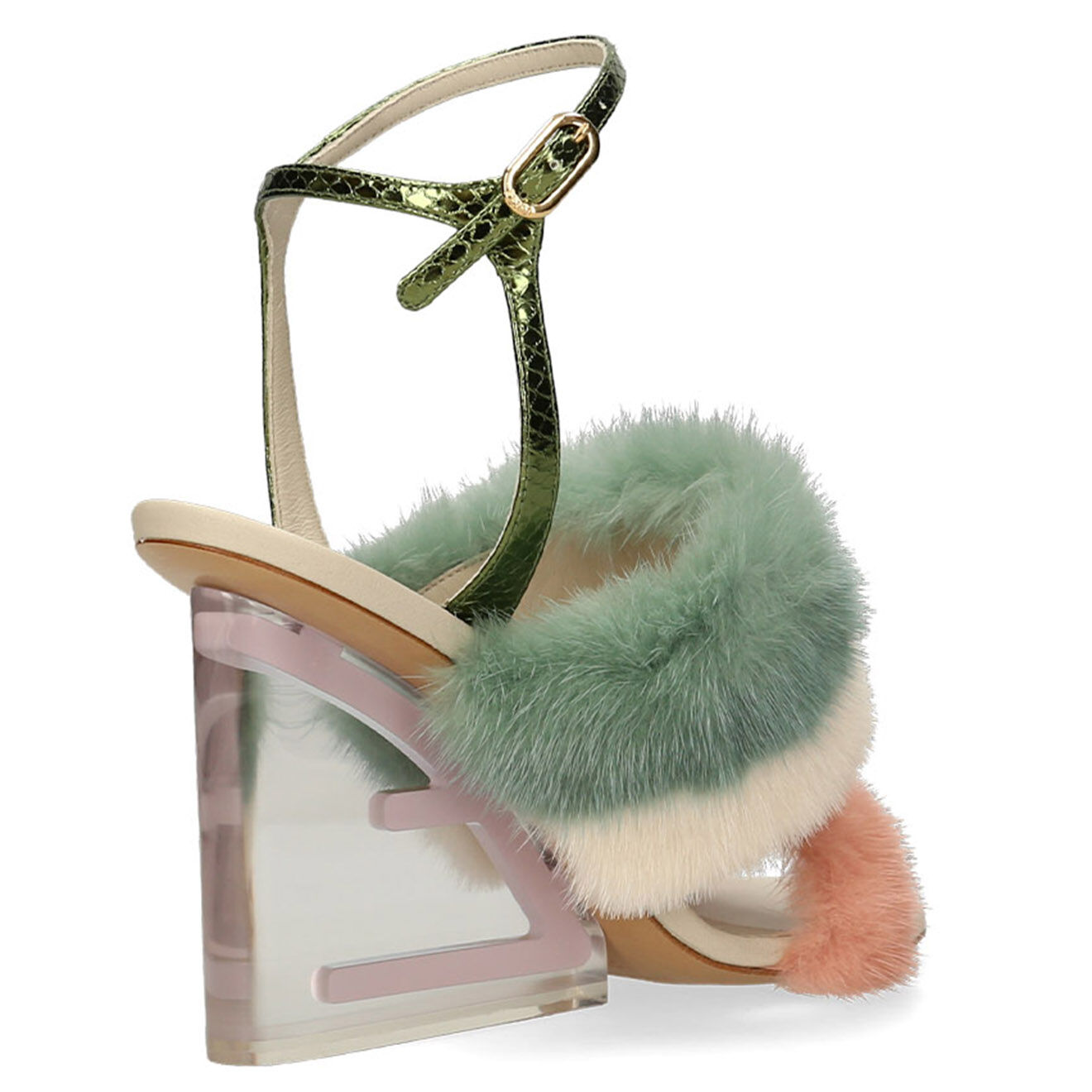 Fendi Sandales Fendi First multicolores - Talon 9.5 cm