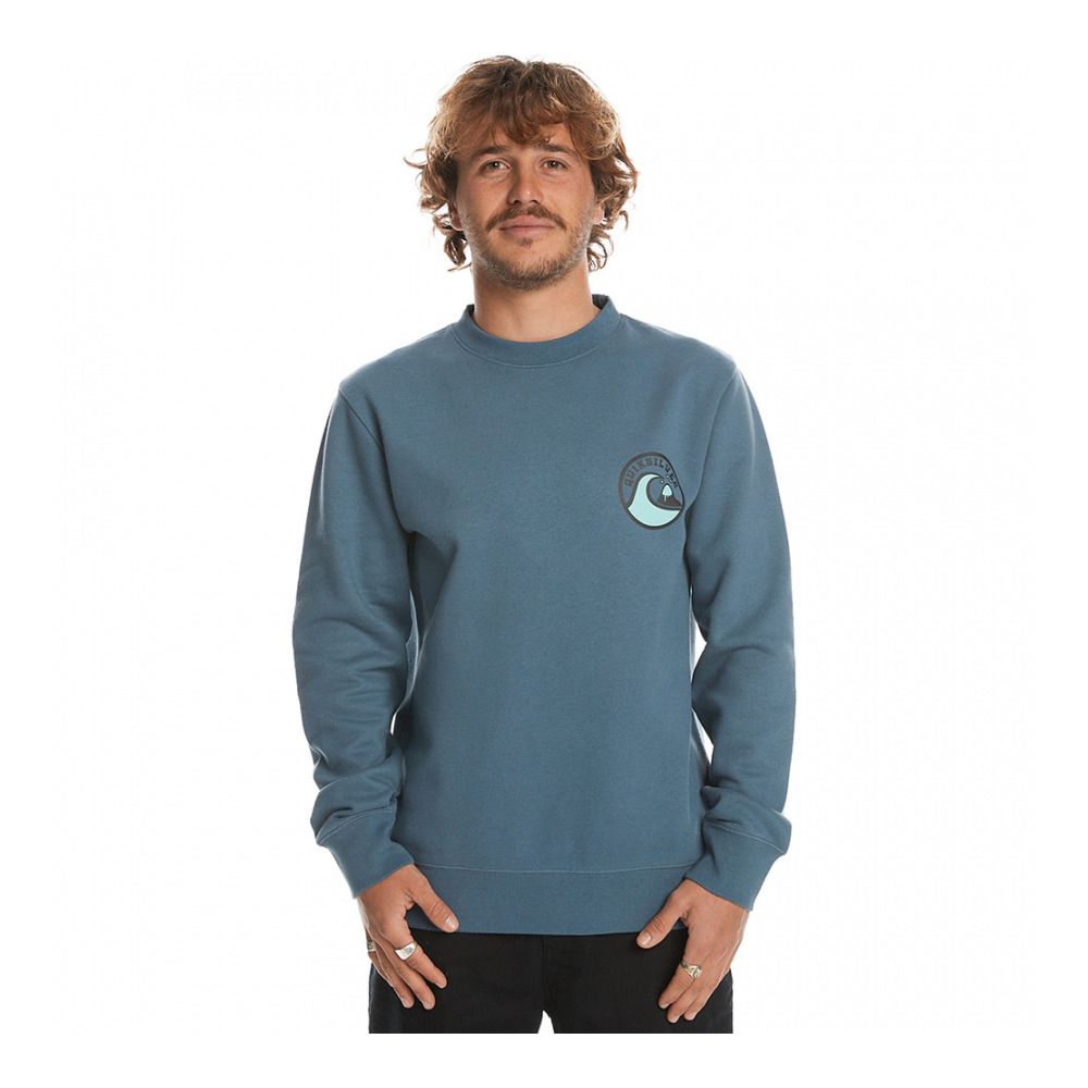 Quiksilver SCREEN INJECTION - Sweat Homme bering sea