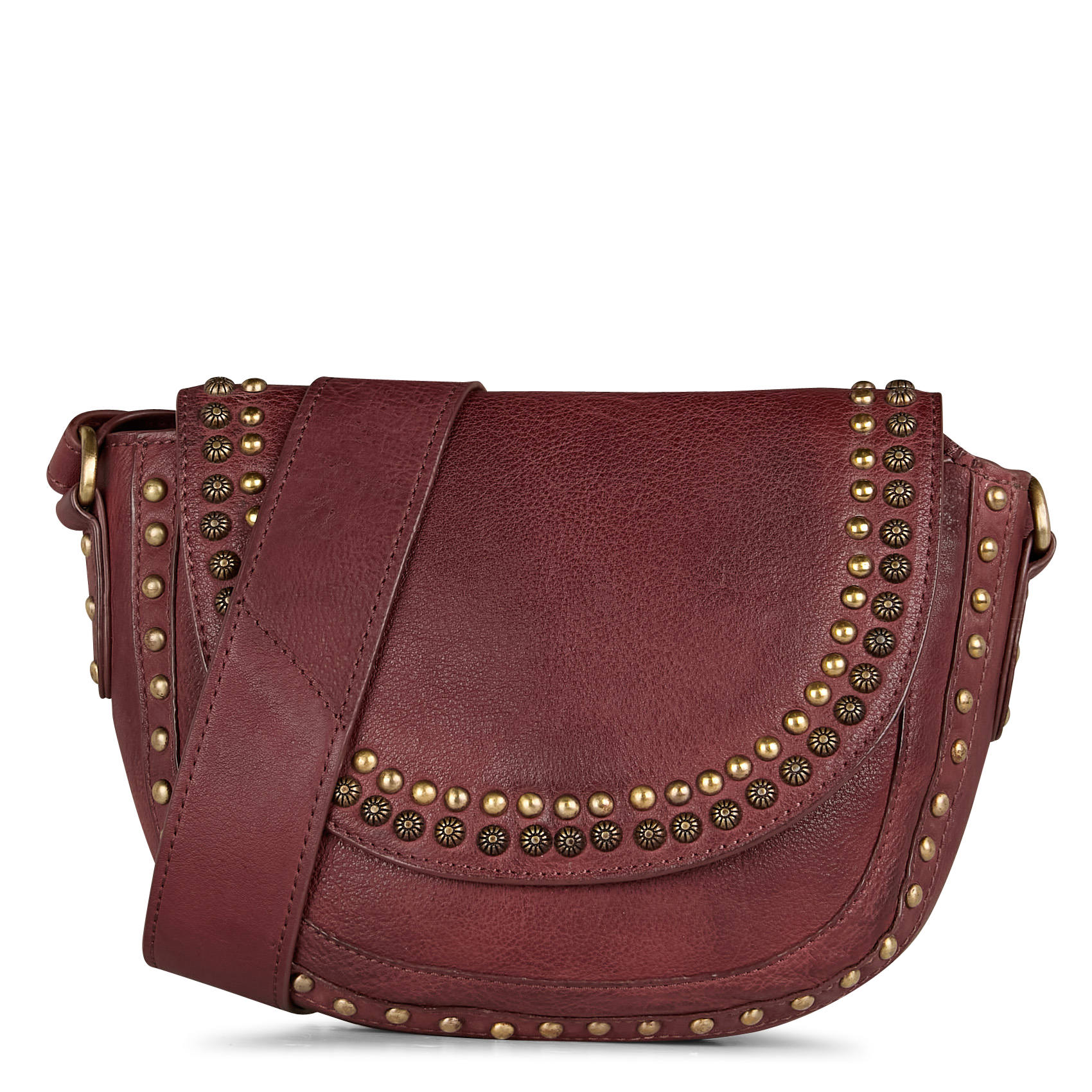 GASPARD MINI - Sac bandoulière en cuir | Rouge
