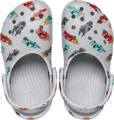 Crocs Classic Race Cars Graphic Kids Sandaler, Mirage/Multi