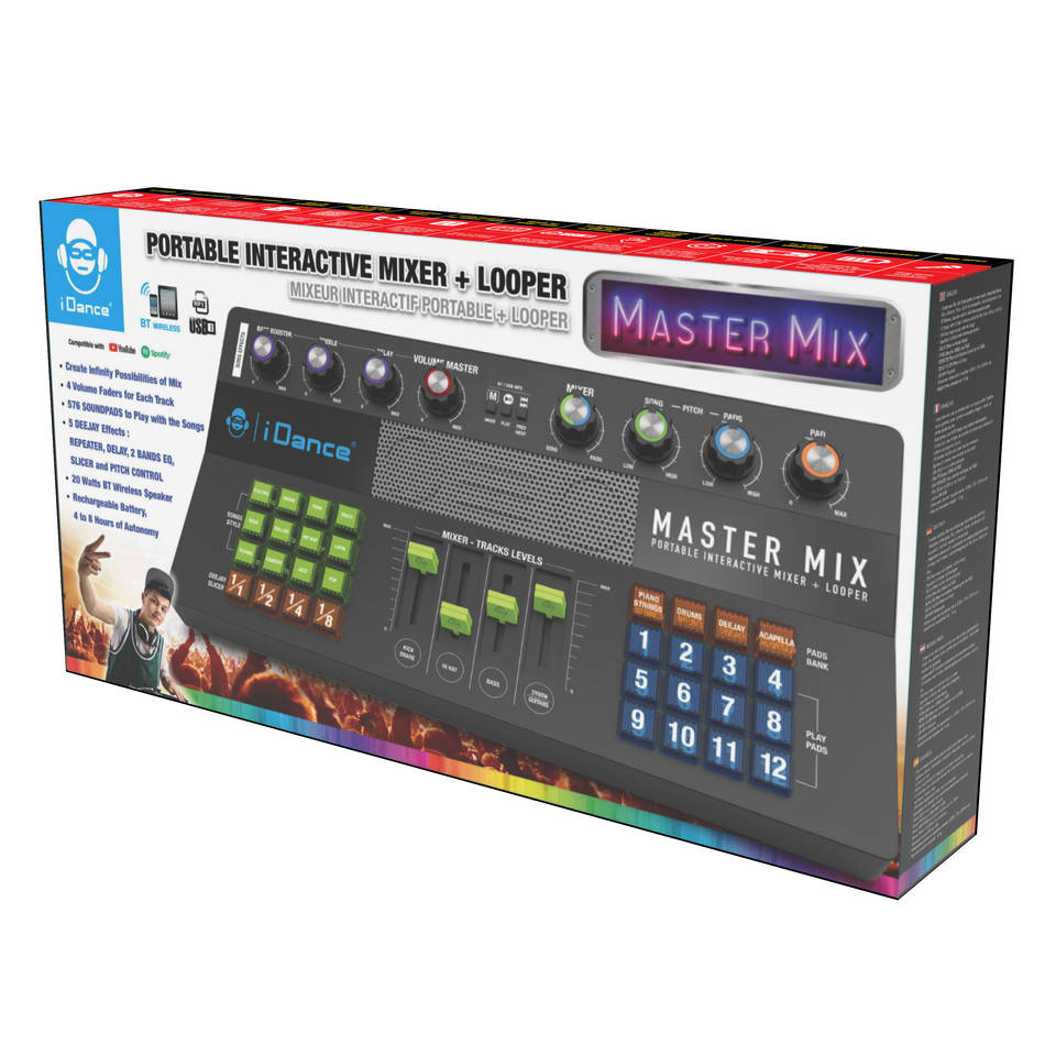 iDance draagbare interactieve mixer en looper