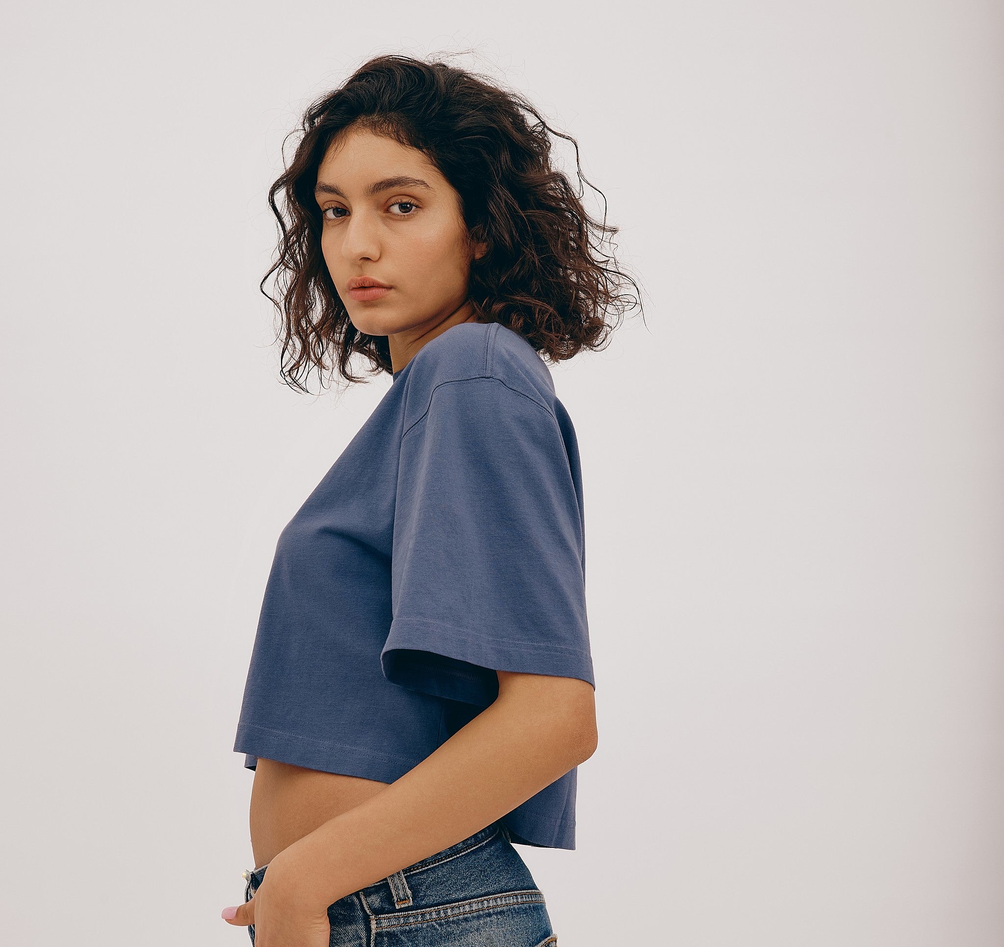ORGANIC COTTON<br>True Boxy Crop Tee