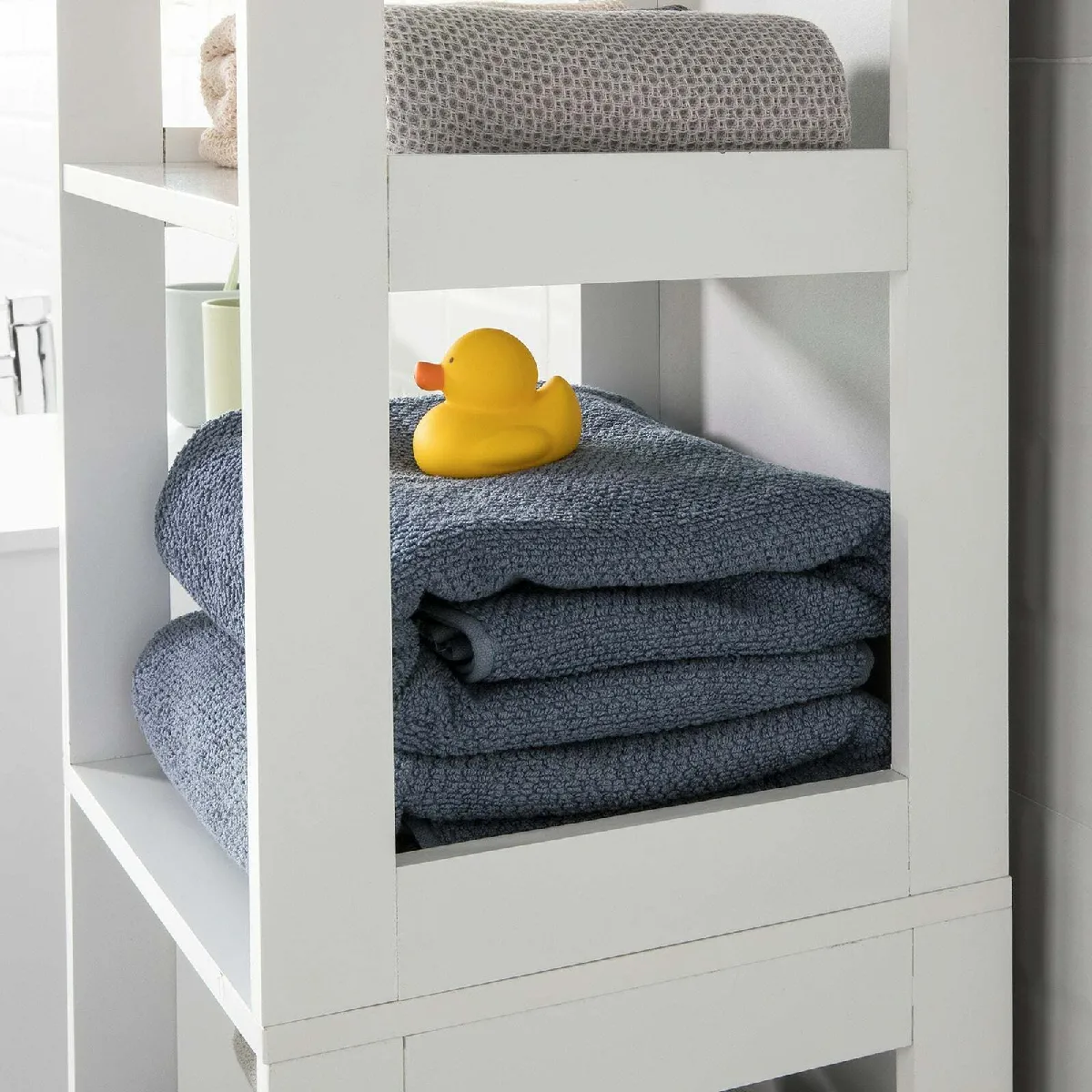 SoBuy BZR14-W Meuble Colonne Salle de Bain