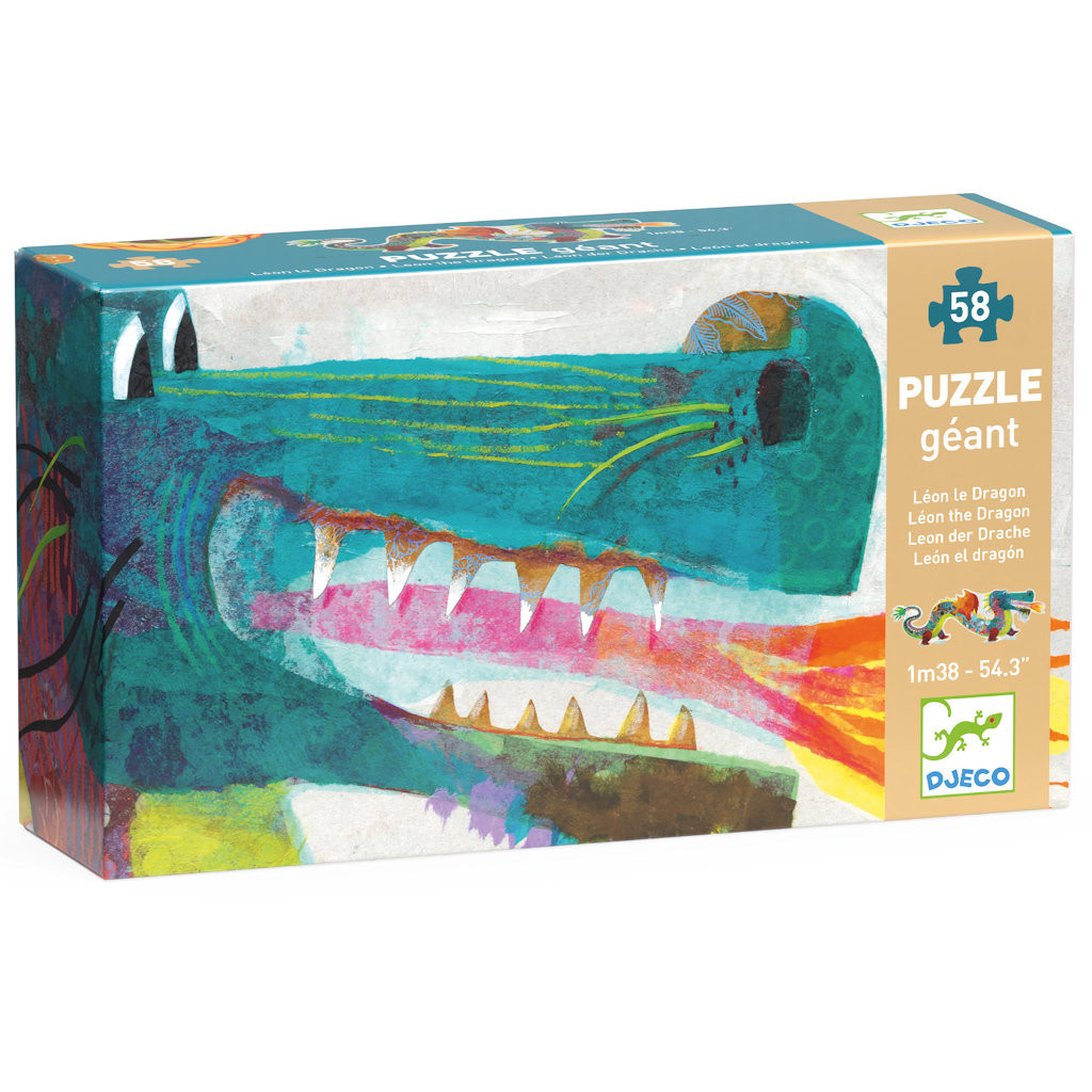 Puzzle Géant - Léon le Dragon - 58 Pièces