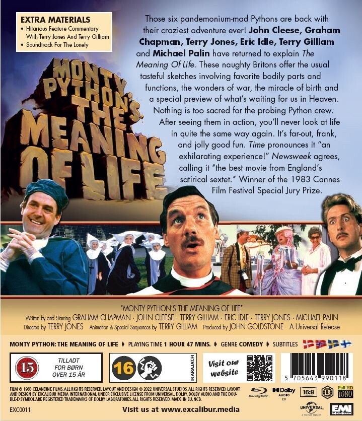 Monty Python's - The Meaning Of Life - Blu-Ray