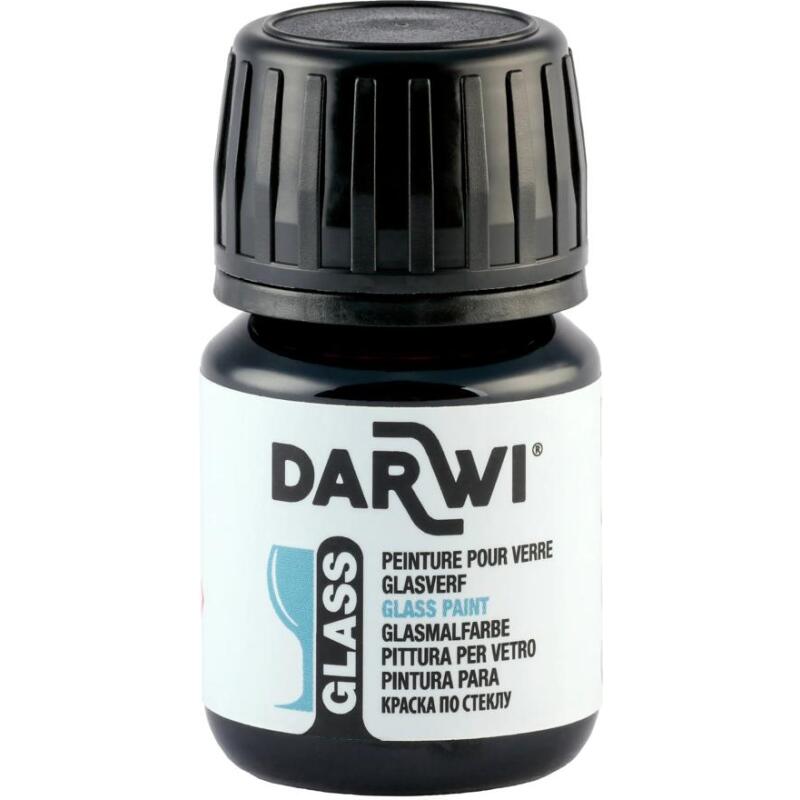 DARWI Flacon de 30 ml de Peinture sur Verre - Bleu
