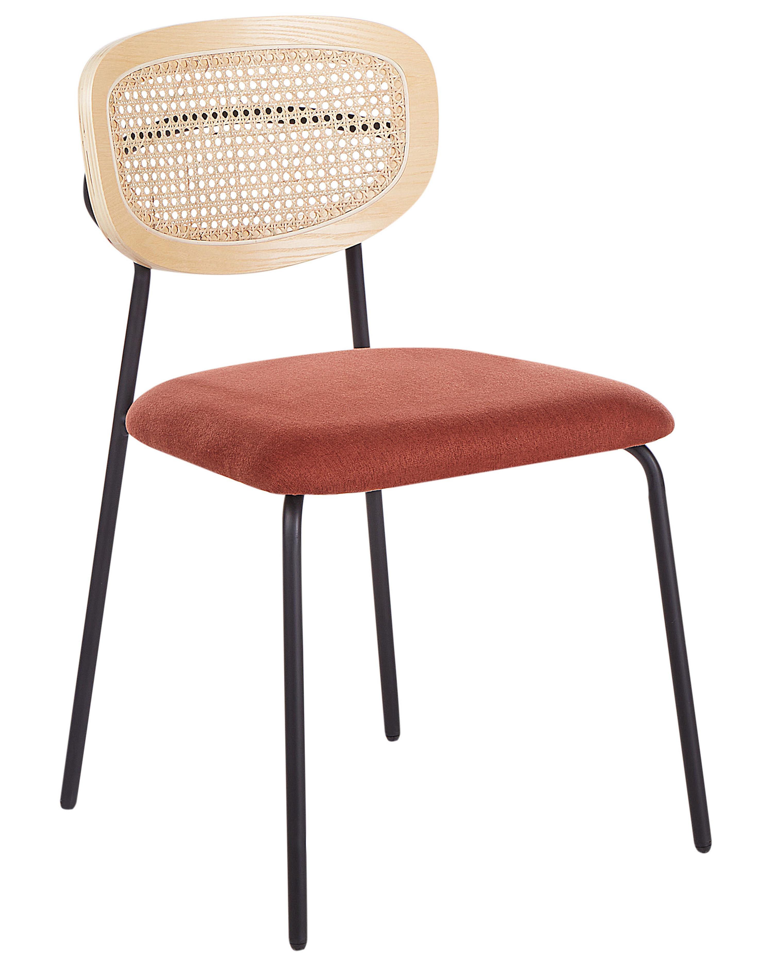 Set van 2 eetkamerstoelen MAYETTA Rotan Oranje