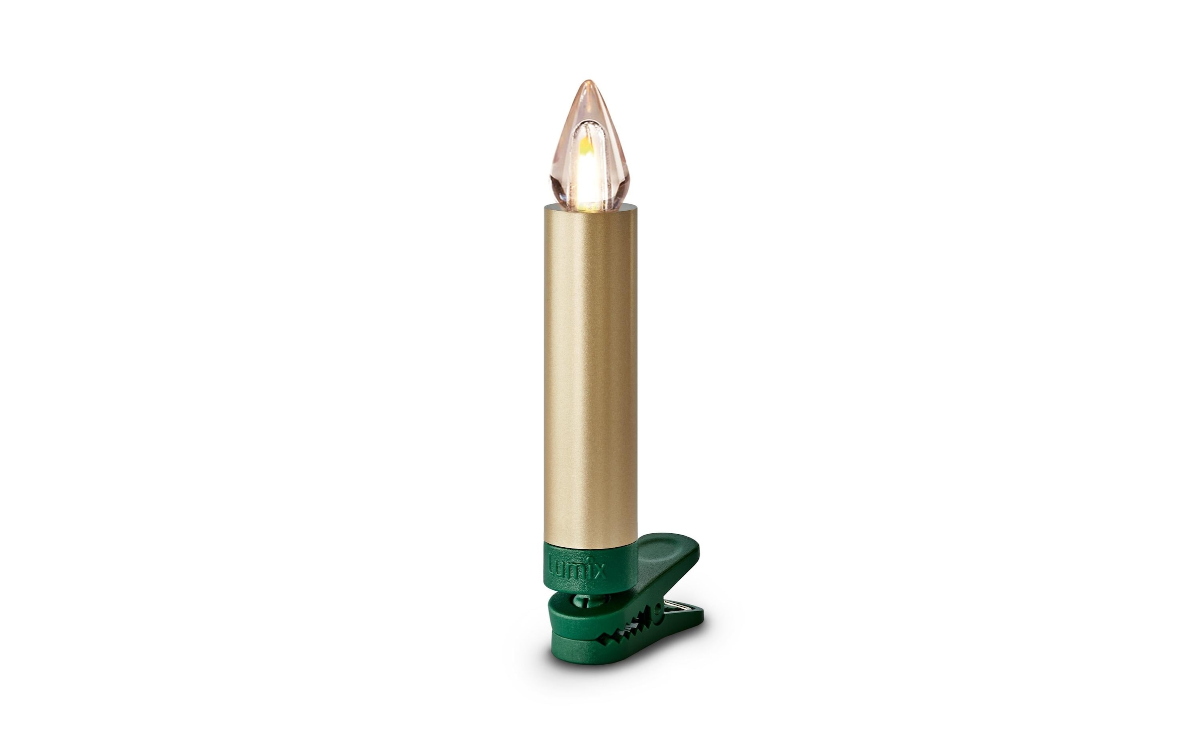 lumix LED-Christbaumkerzen »Lumix LED SuperLight Flame 12er-Starter Set« 12 Stk.-flammig