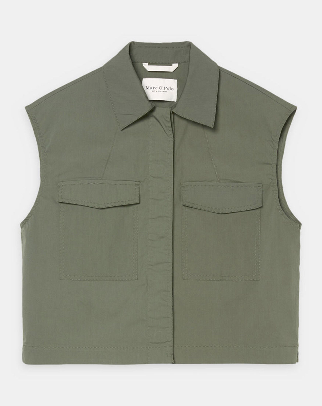 Marc O'Polo Veste sans manches Mini Explore kaki