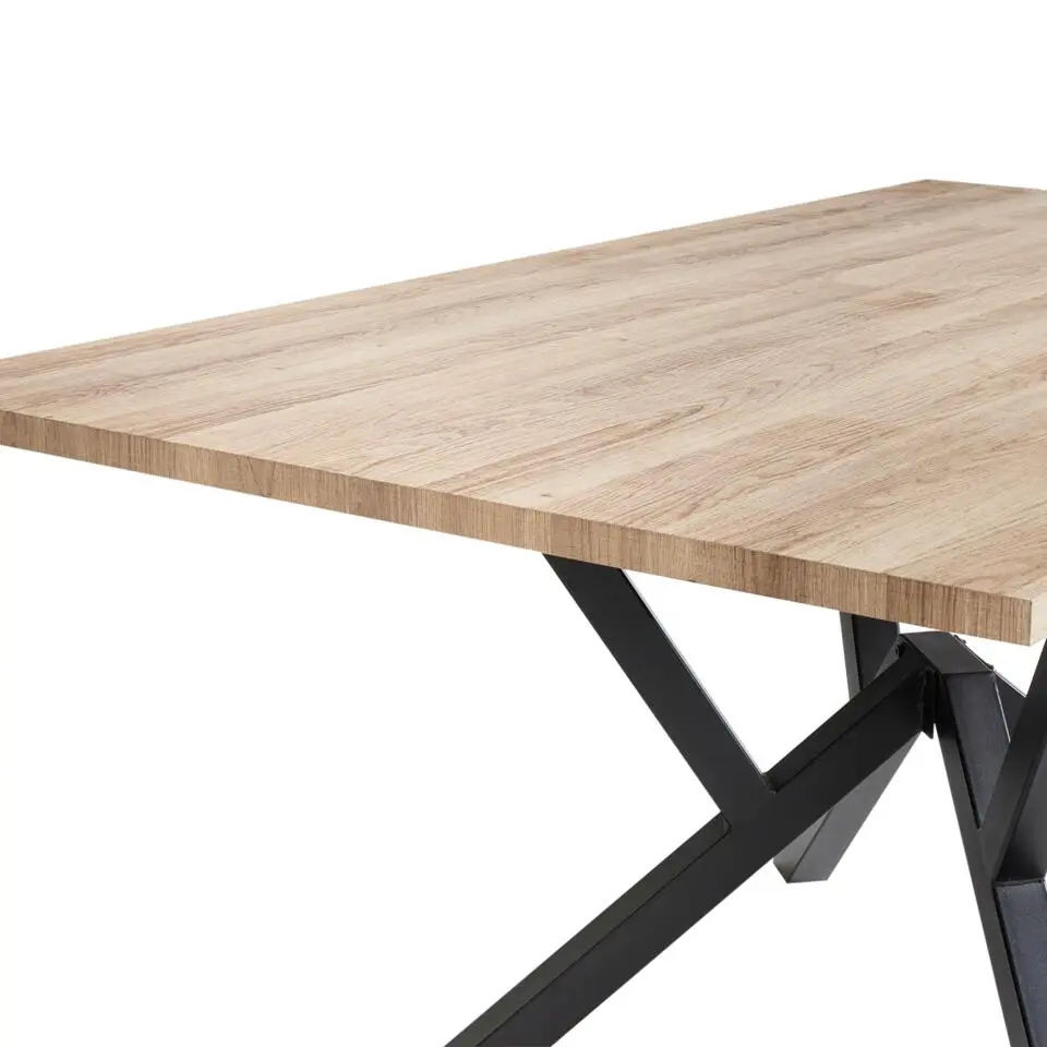 ANSELL - Uitschuifbare eettafel - Lichtbruin - MDF