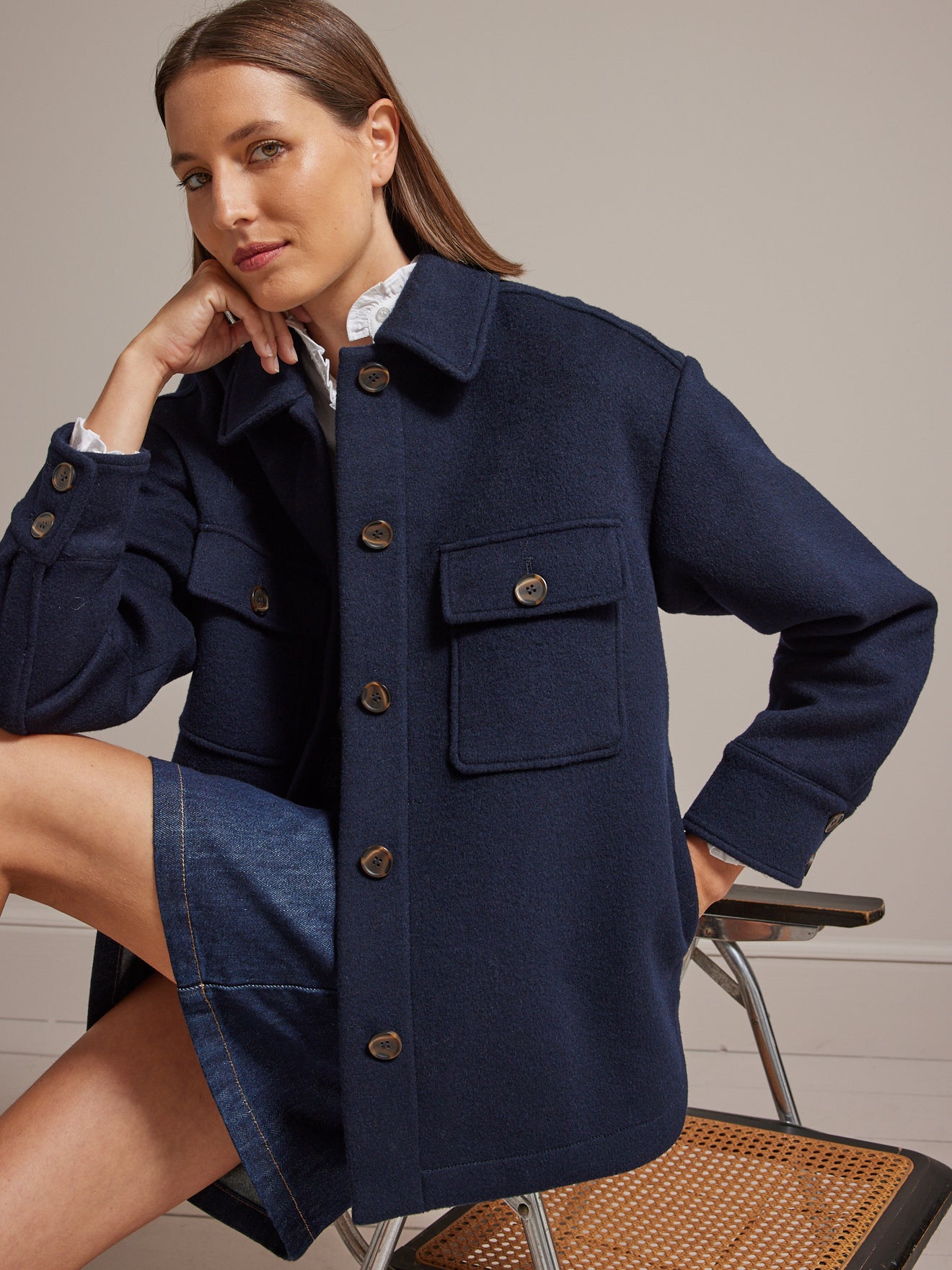 Veste en lainage femme