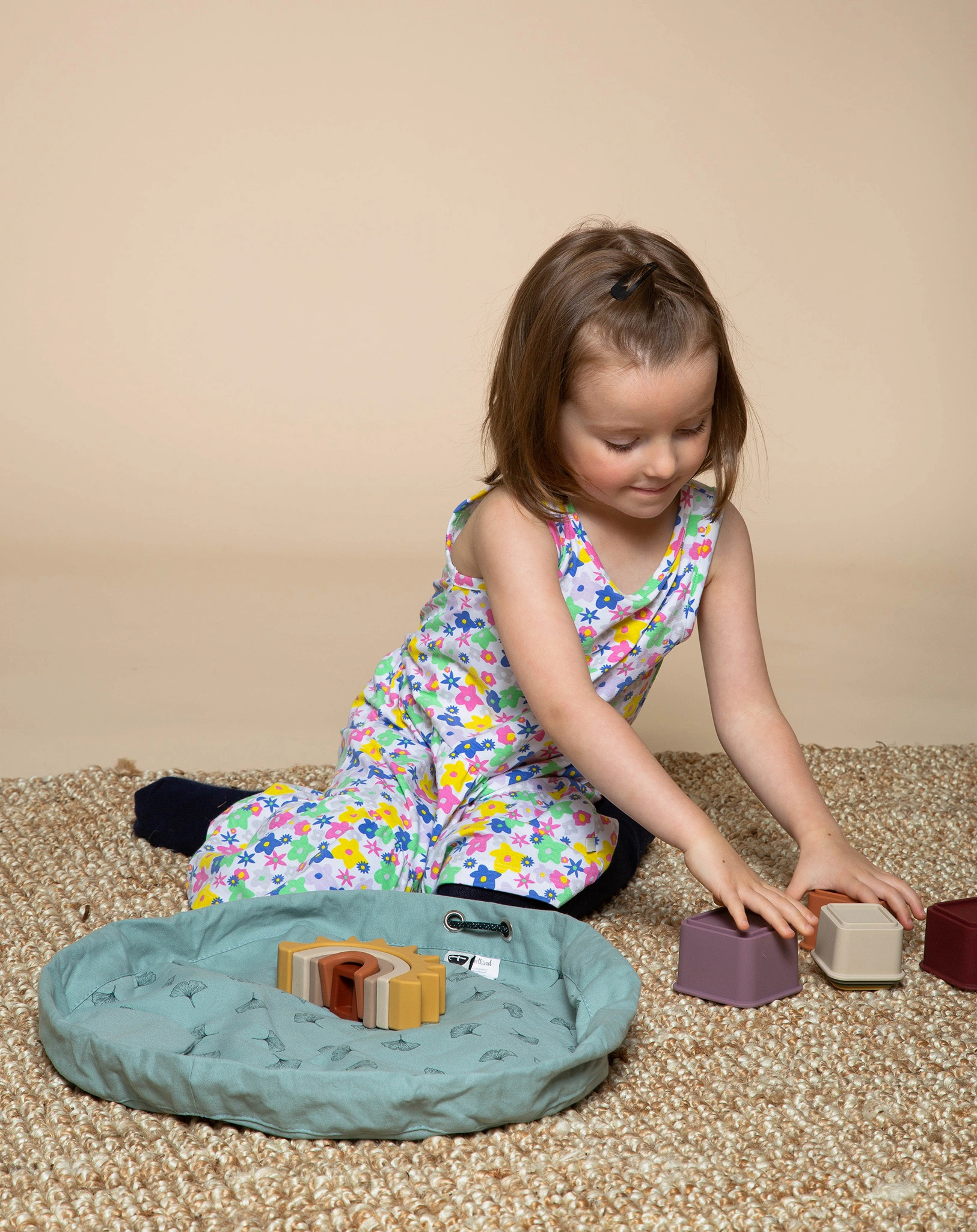 Indoor-Spielzeugsack TEDDY (50cm) in moosgrün