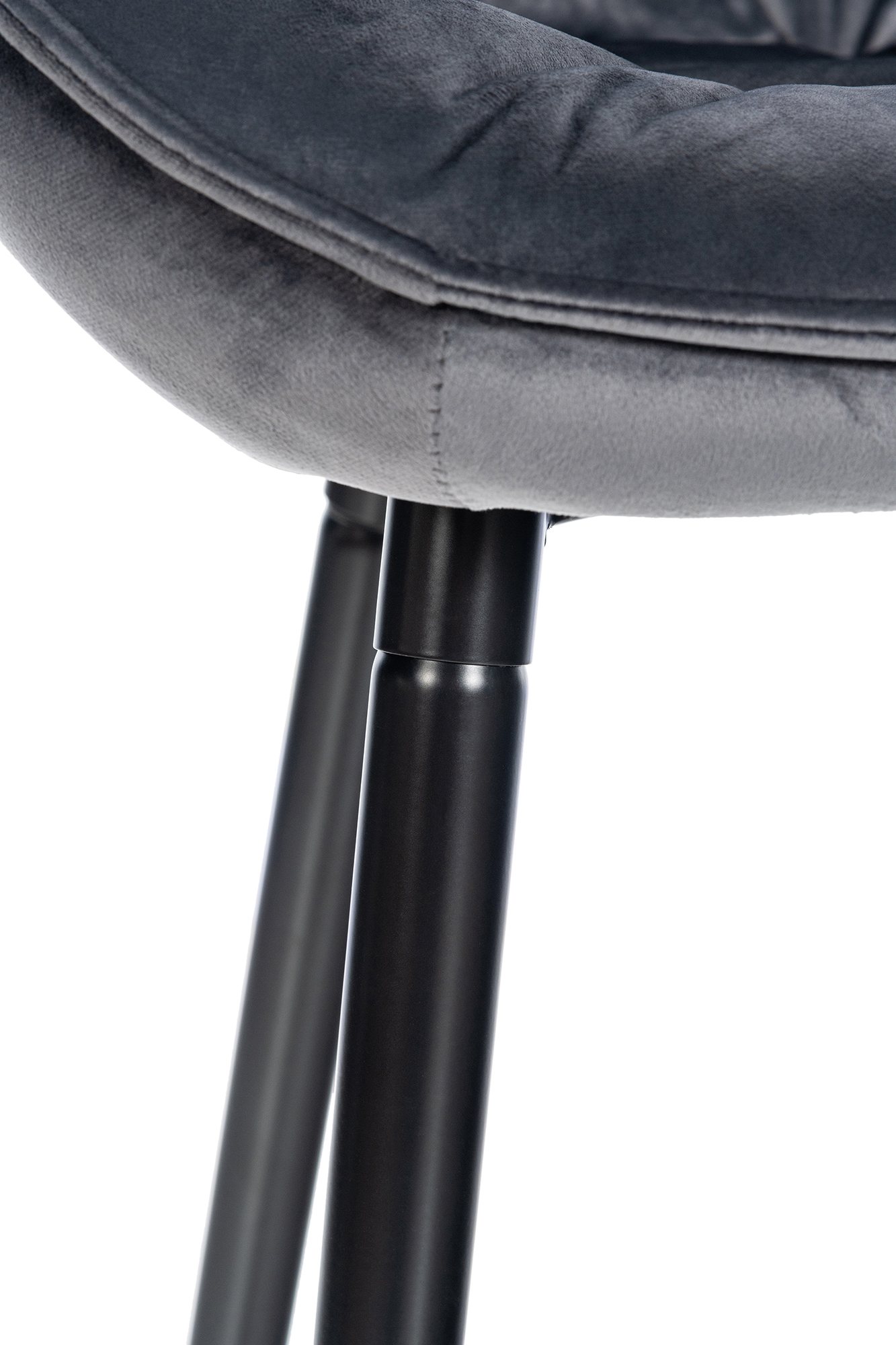 CLP Barhocker Gibson Samt I Gepolsterter Tresenstuhl Mit Fußstütze I Sitzhöhe 76 cm