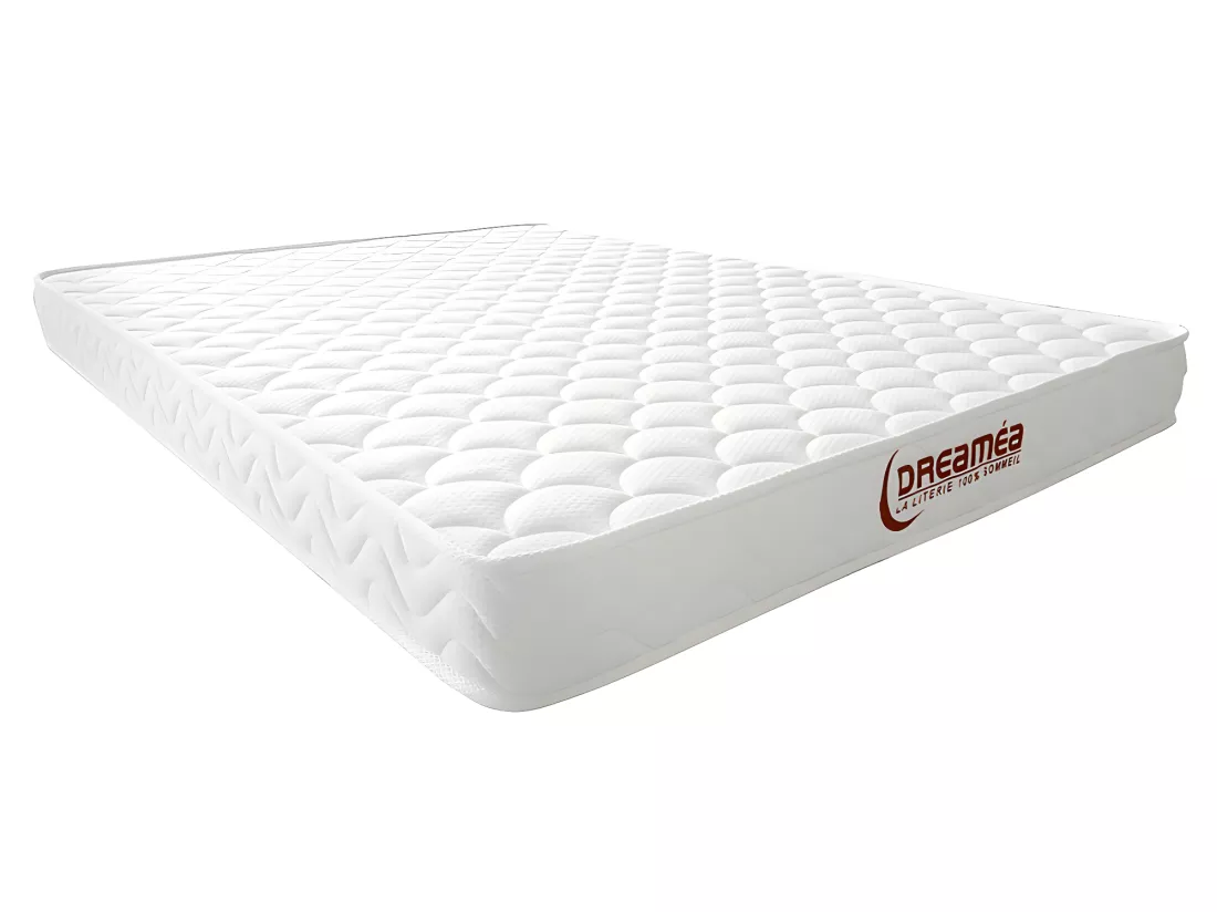Ensemble 140 x 190 cm sommier coffre naturel clair + matelas mémoire de forme ép.15cm - PELOPS de YSMÉE