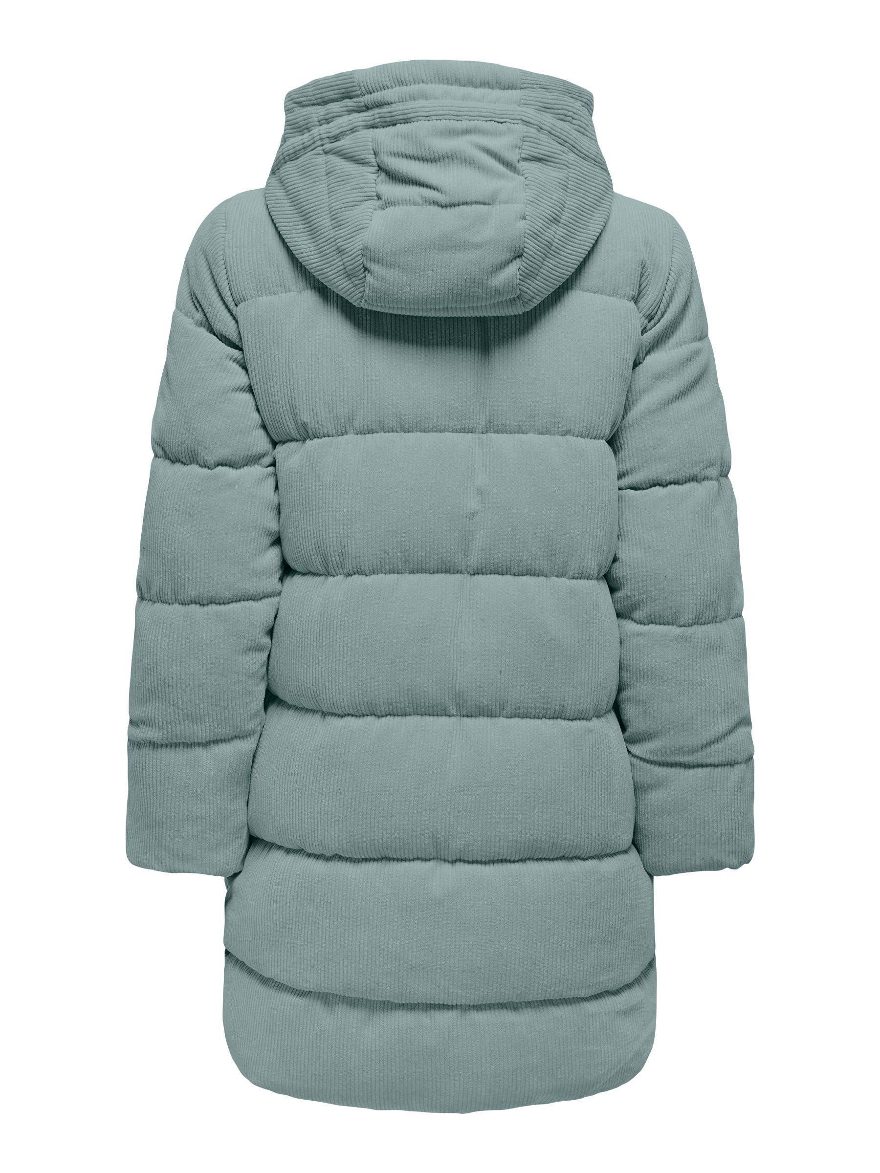 ONLY Steppjacke »ONLDOLLY LONG CORDUROY PUFFER OTW« mit Kapuze aus feinem Cordmaterial