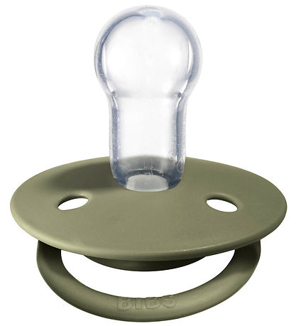 BIBS De Lux Sutter - Onesize - 2-pak - Rund - Honey Bee/Olive