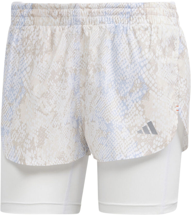 adidas Run Fast 2-in-1 shorts Hvid