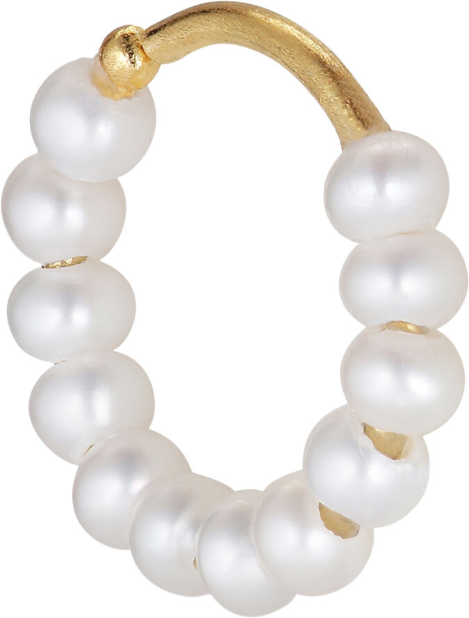 Jane Kønig ROW | PEARL TWIST EARRING | GOLD PLATED 221
