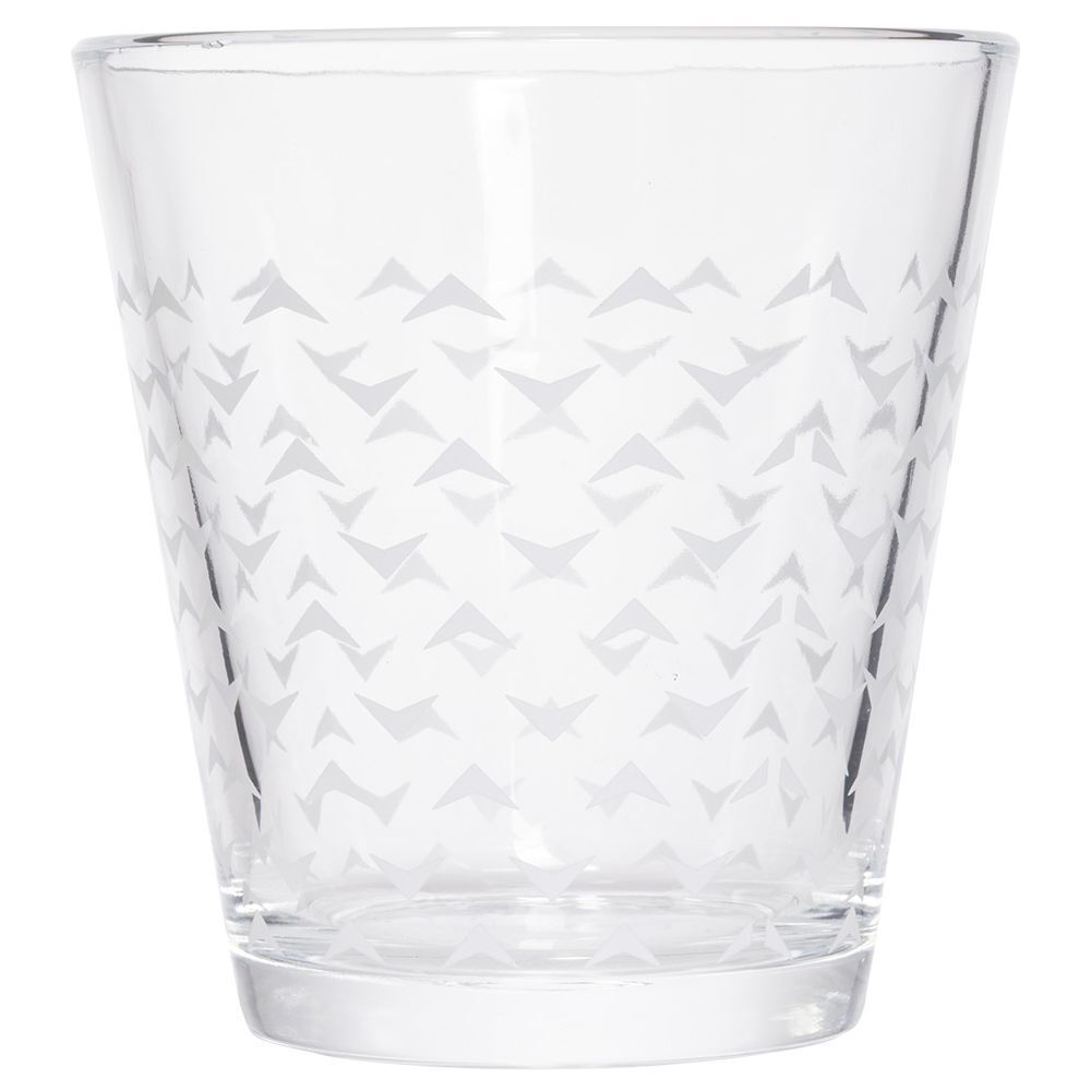 Gobelet verre motif triangulaire 25cl - x3