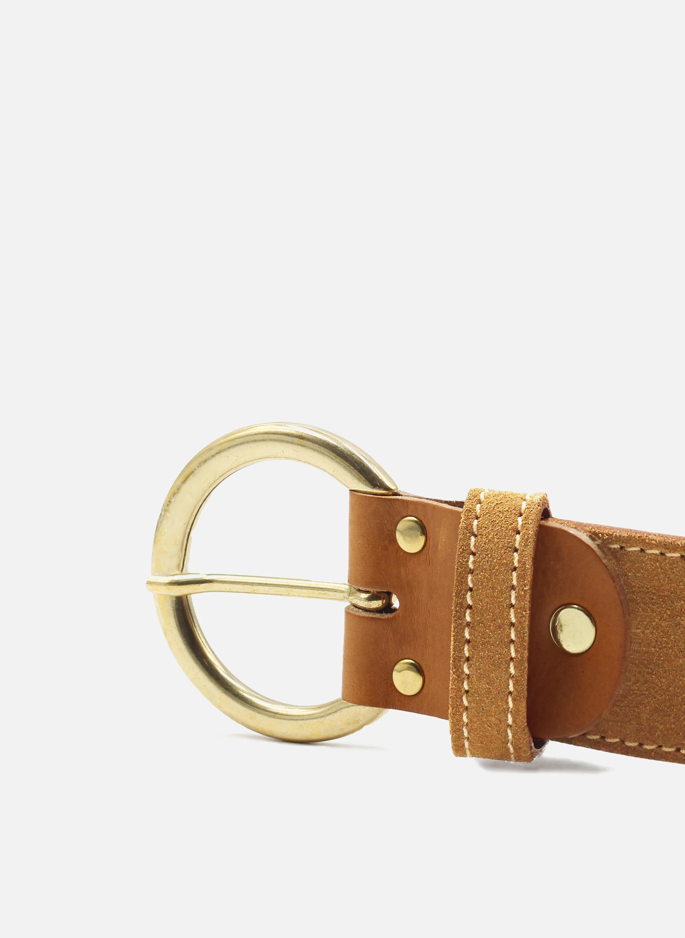 Ceinture bohème cuir daim | Marron