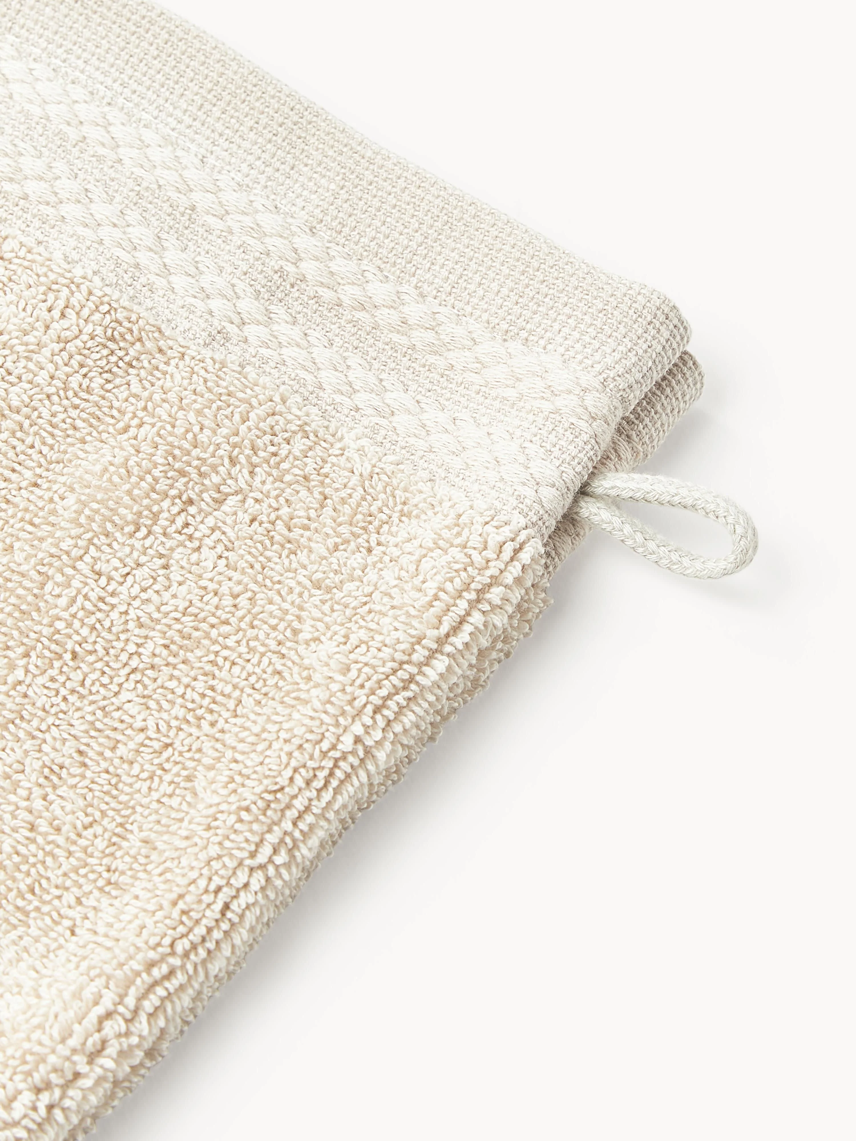 Washandschoenen Premium van biologisch katoen, 2 stuks
