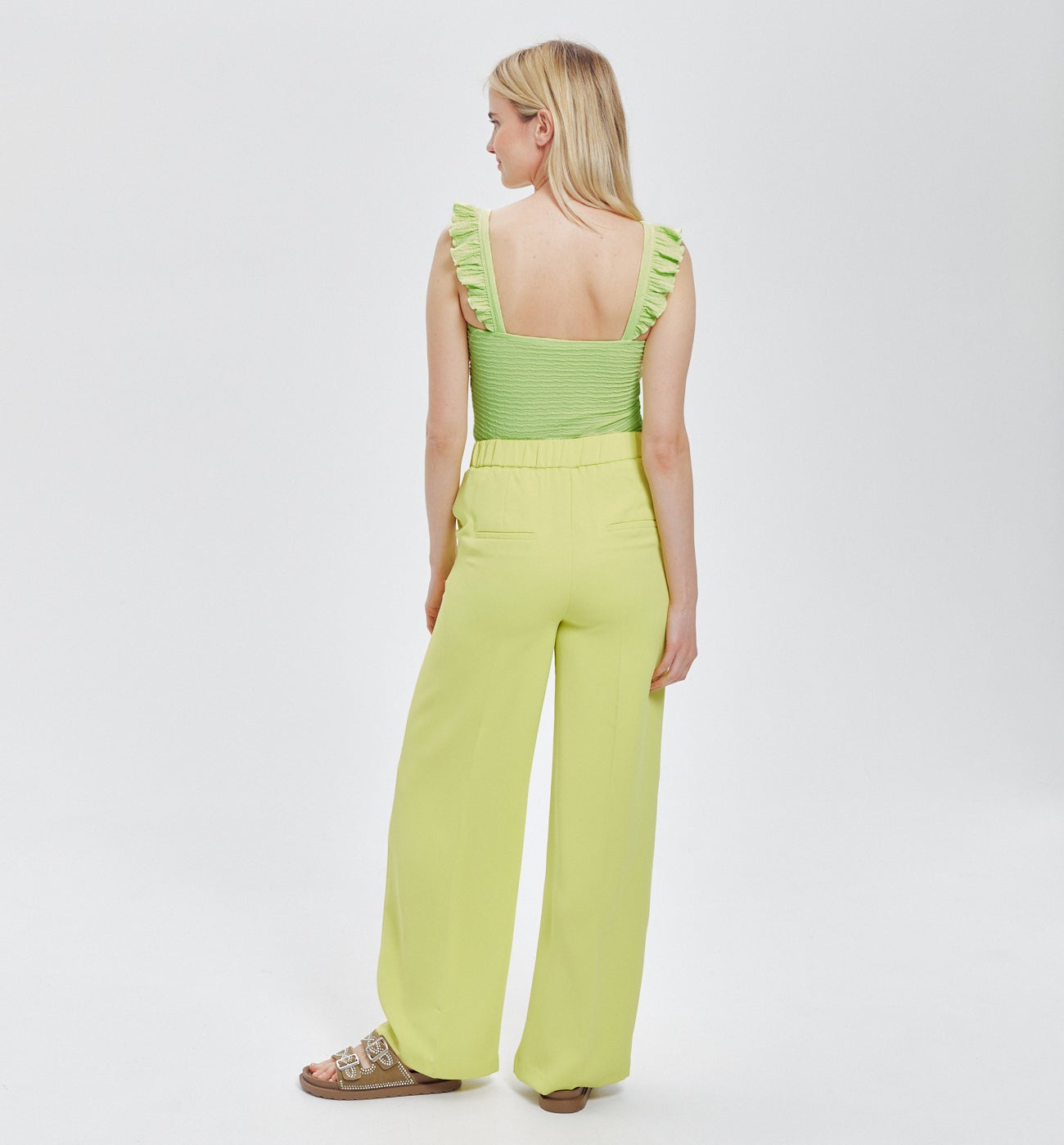 Débardeur à bretelles Femme - Vert anis