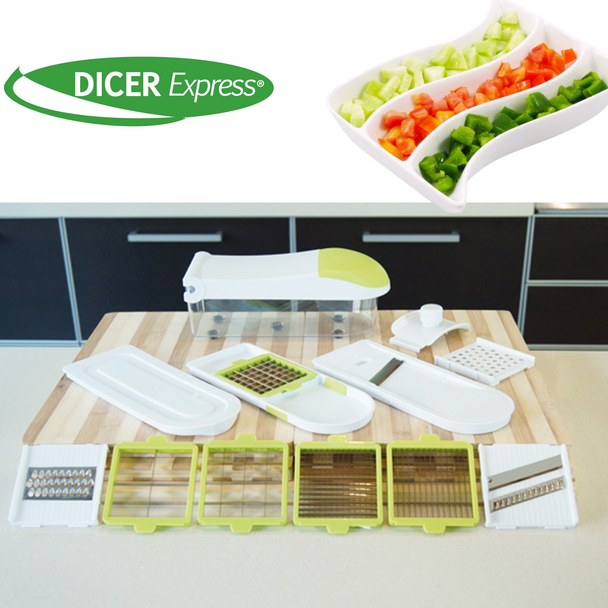 Best Direct® Gemüseschneider und Obstschneider Dicer Express