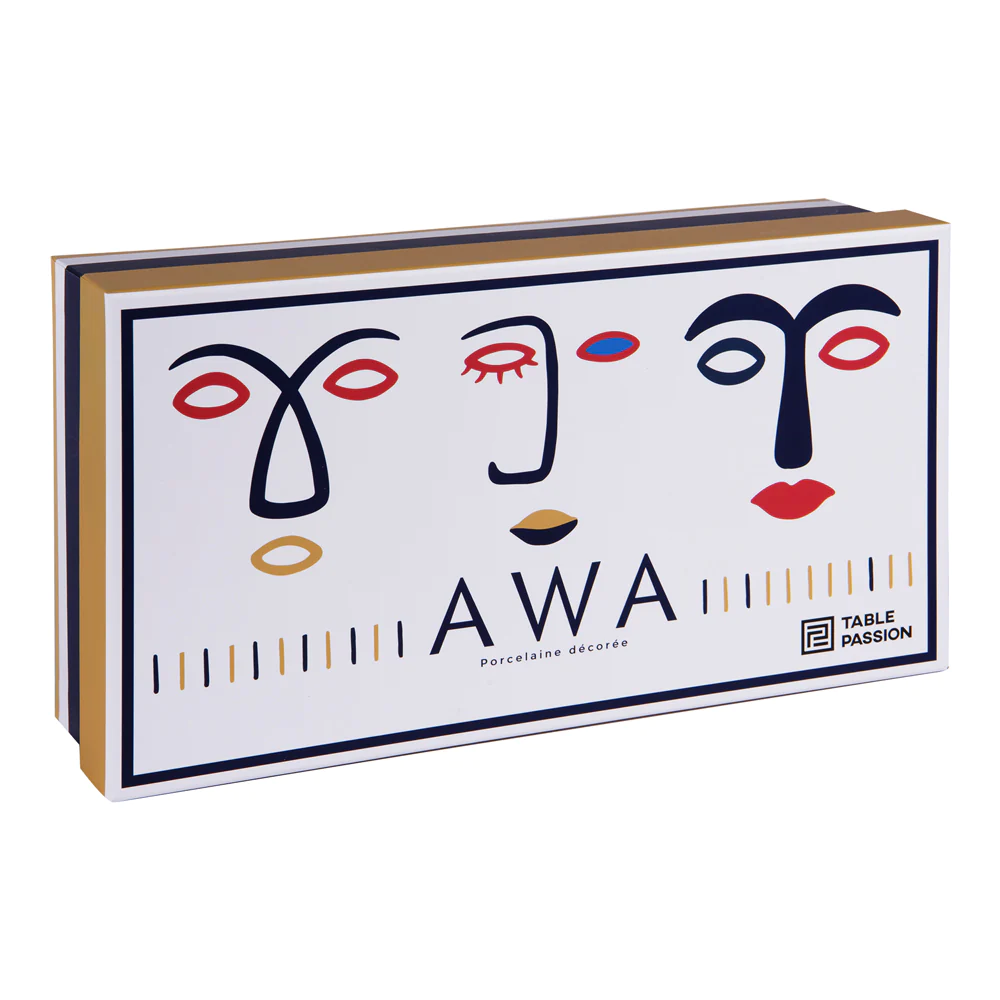 Coffret de 4 mugs Awa 35 cl Table passion