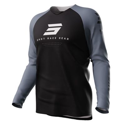 Maillot cross Shot DRAW - ESCAPE 2023 - Gris / Noir
