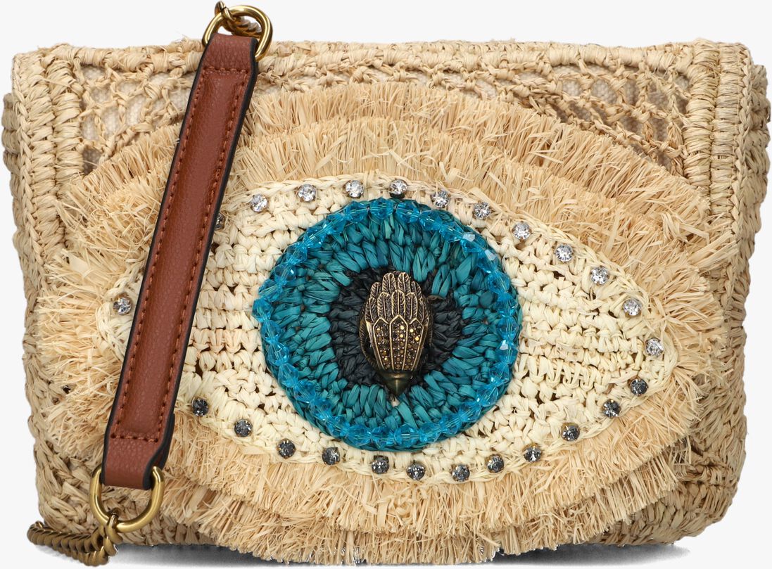 KURT GEIGER LONDON beige kurt geiger london handtas raffia eye md kensington