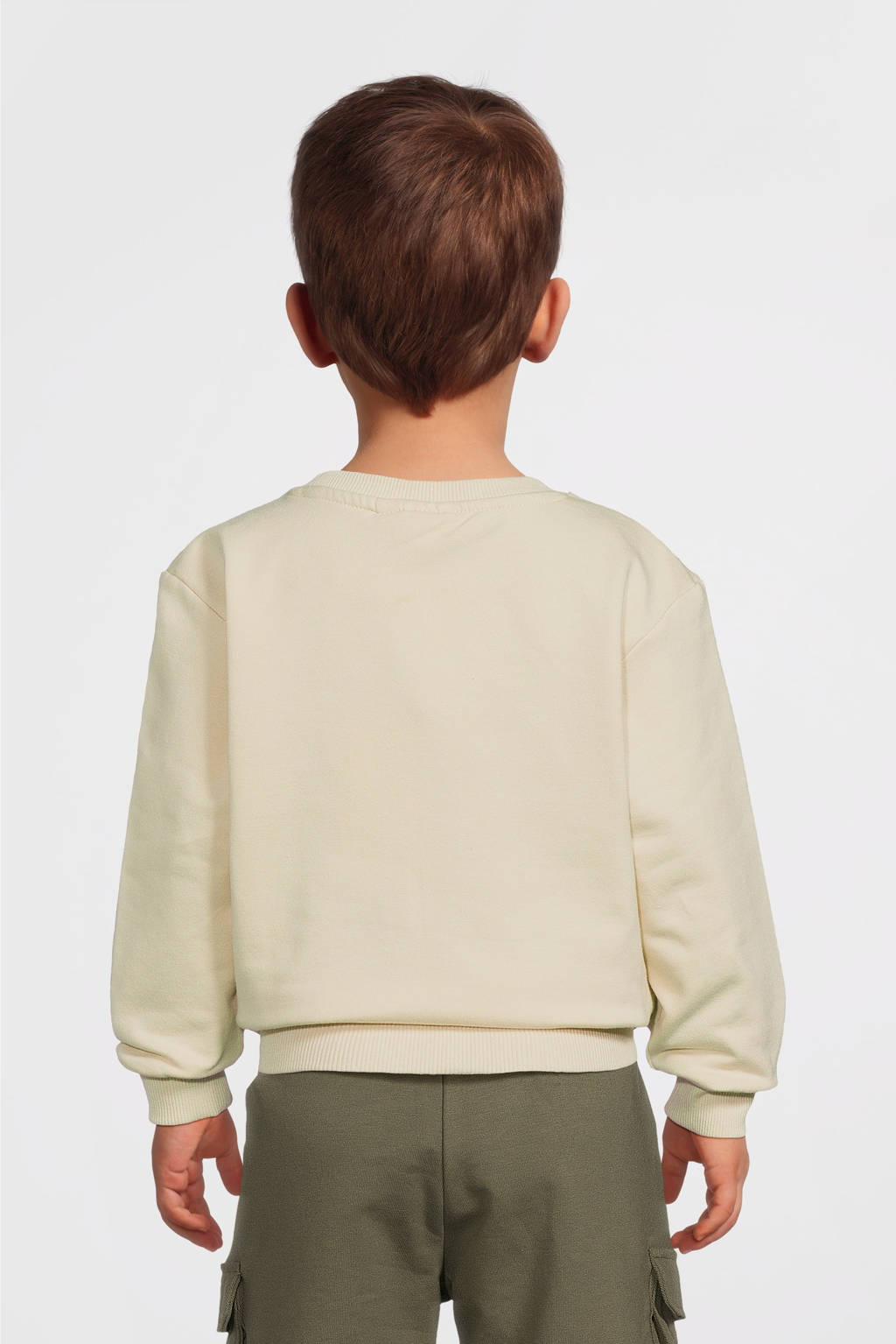 NAME IT sweater NMMNICE met printopdruk ecru