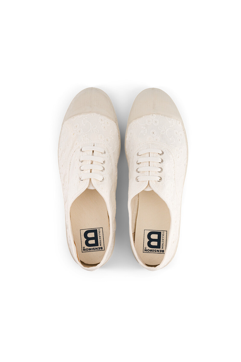 BENSIMON<br>Sapatos de tênis com cadarços e cadarços ingleses