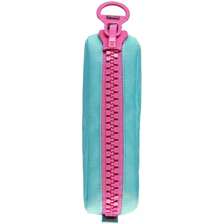 Idena Faulenzer türkis, mit Riesenzipper magenta