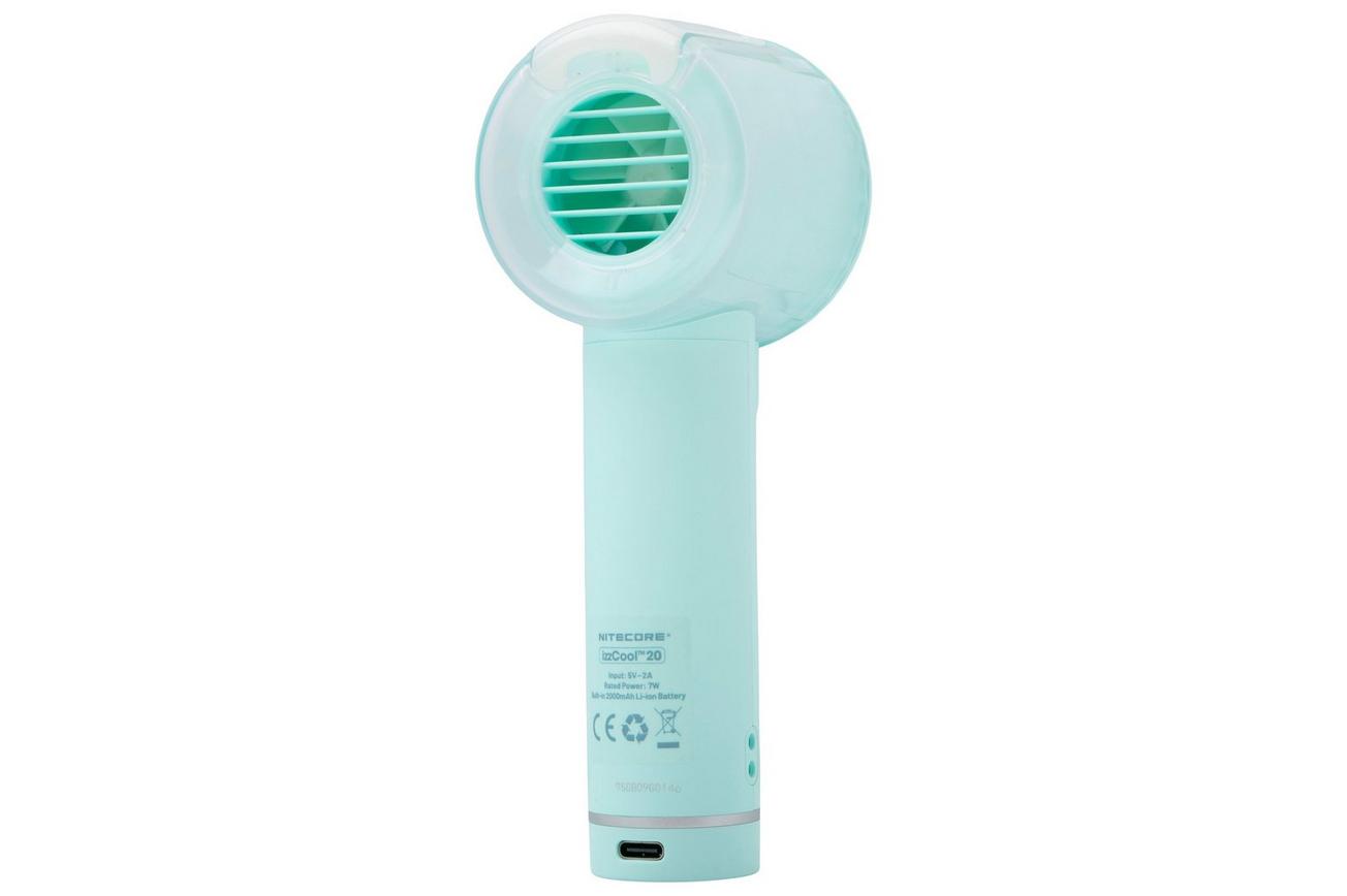 Nitecore izzCool 20, Mint Green, ventilator met nevelfunctie