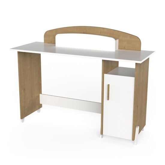 Naili Bureau junior   Chêne hamilton / blanc        de               CBA Meubles