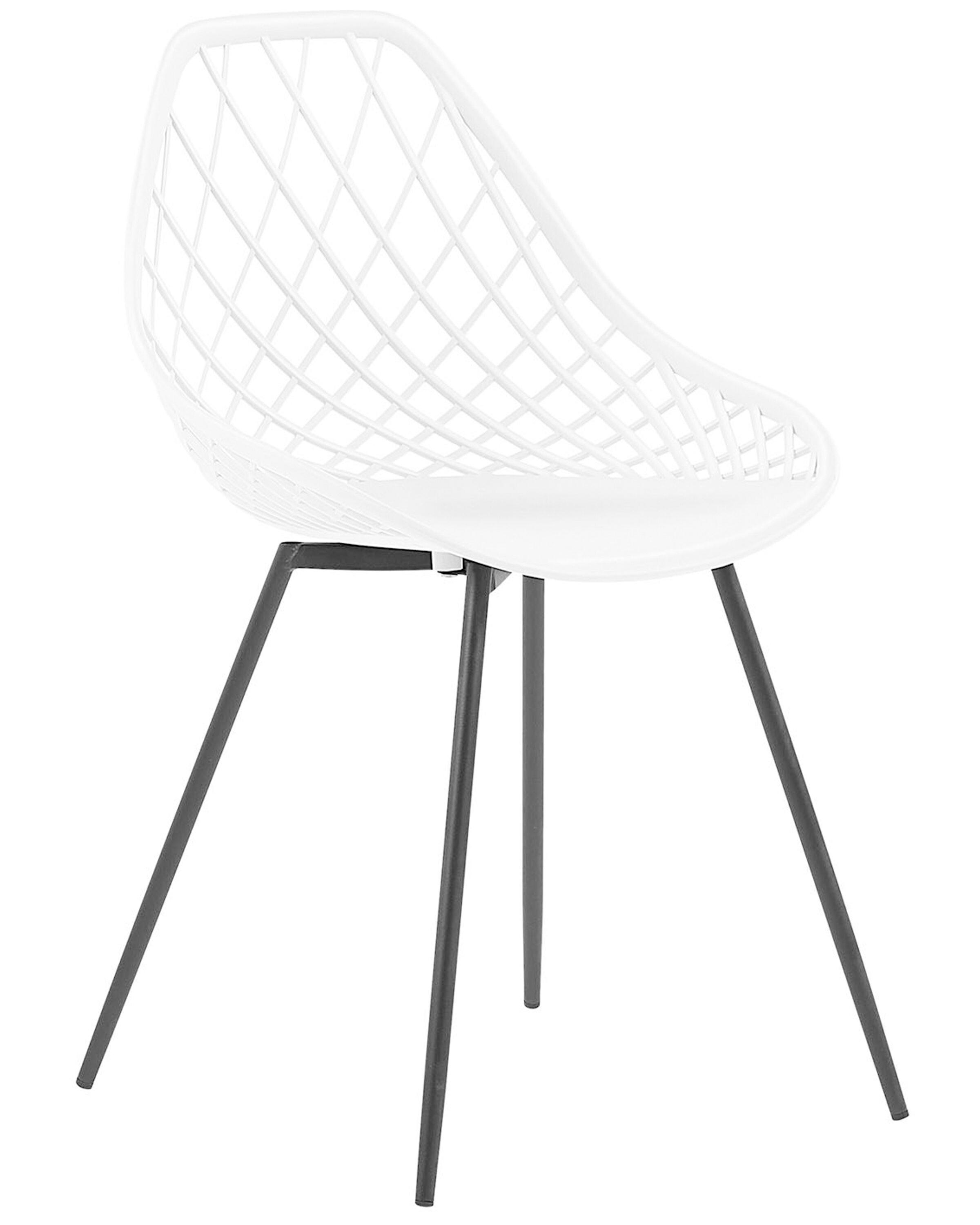Set van 2 eetkamerstoelen CANTON Wit