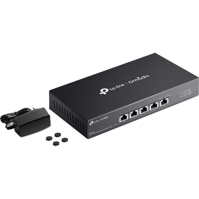 TP-Link Omada DS105X commutateur réseau Non-géré 10G Ethernet (100/1000/10000) Noir
