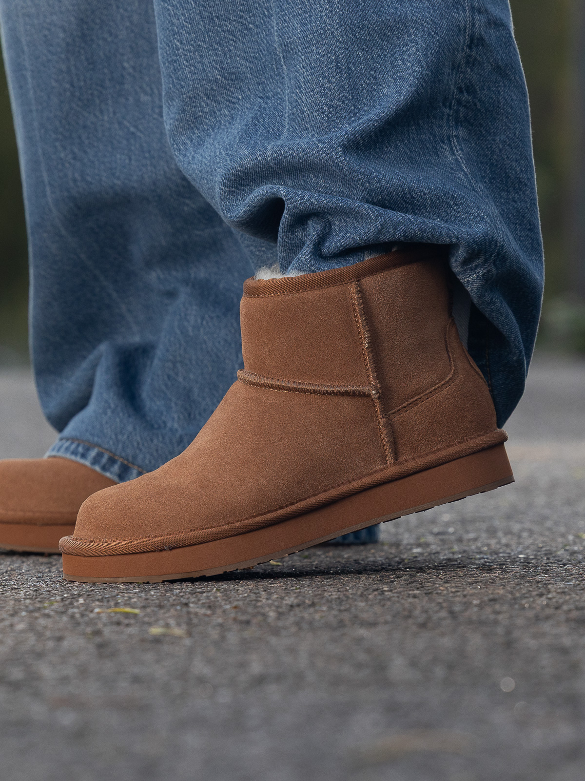 Nadigo Sheepskin Mid Camel - Trapes Sko